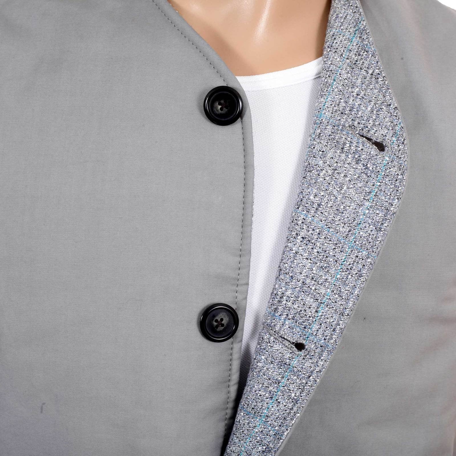 RMC X MKWS MENS VINTAGE CUT REGULAR FIT COTTON WAISTCOAT IN LIGHT BLUE RMC1951