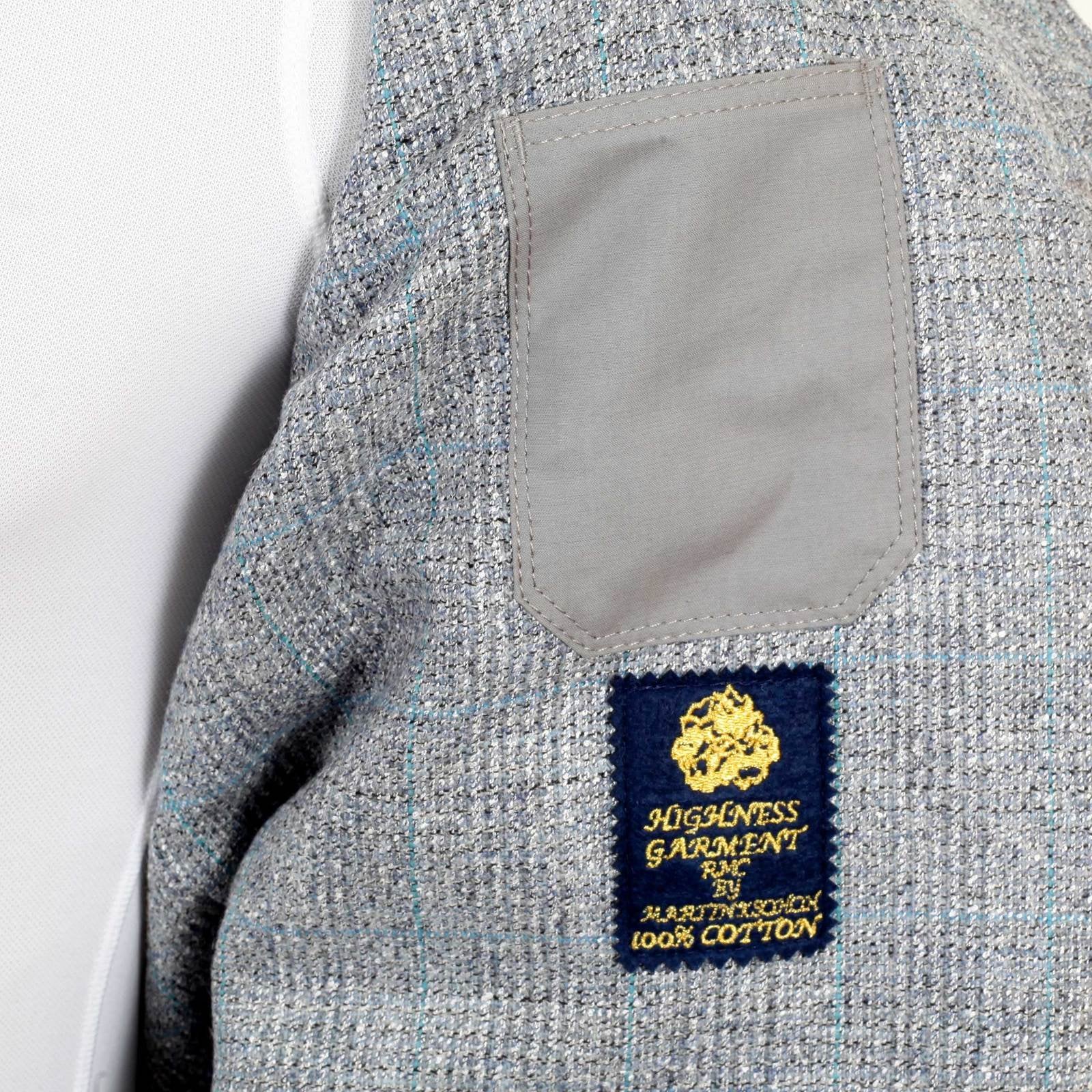 RMC X MKWS MENS VINTAGE CUT REGULAR FIT COTTON WAISTCOAT IN LIGHT BLUE RMC1951