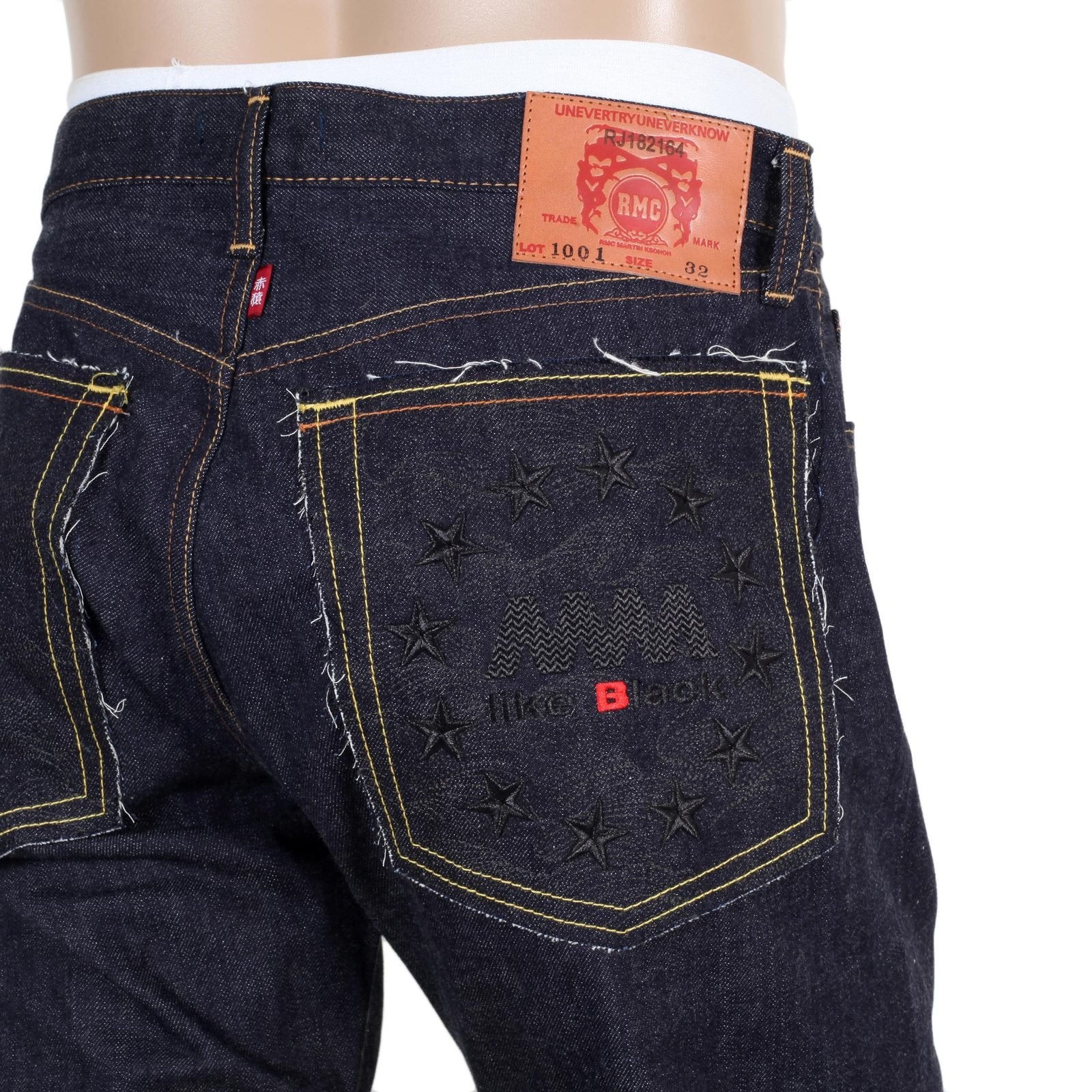 RMC MARTIN KSOHOH 4A FM UNION SLIM CUT INDIGO 1001 RAW SELVEDGE MENS DENIM JEANS RMC1937