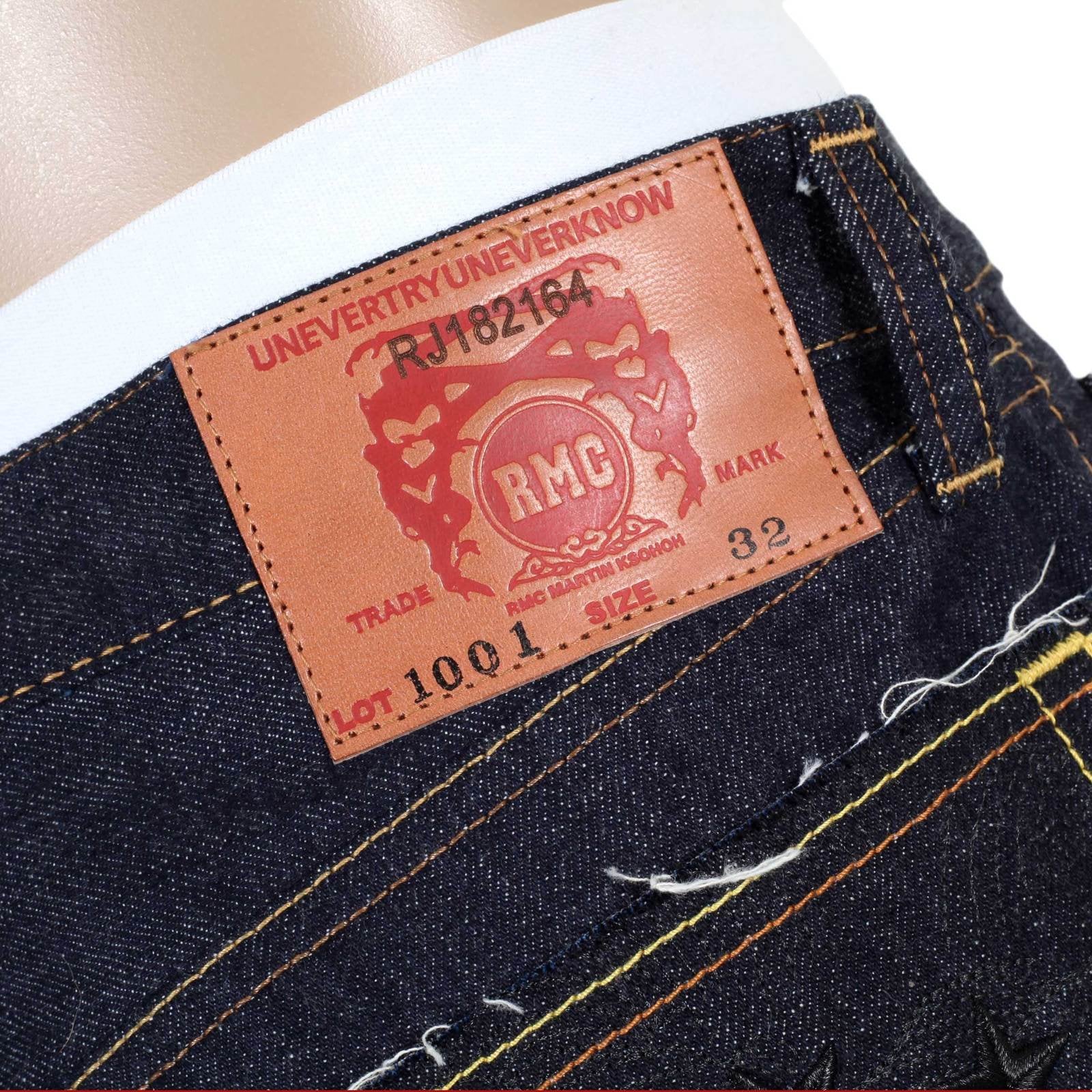 RMC MARTIN KSOHOH 4A FM UNION SLIM CUT INDIGO 1001 RAW SELVEDGE MENS DENIM JEANS RMC1937