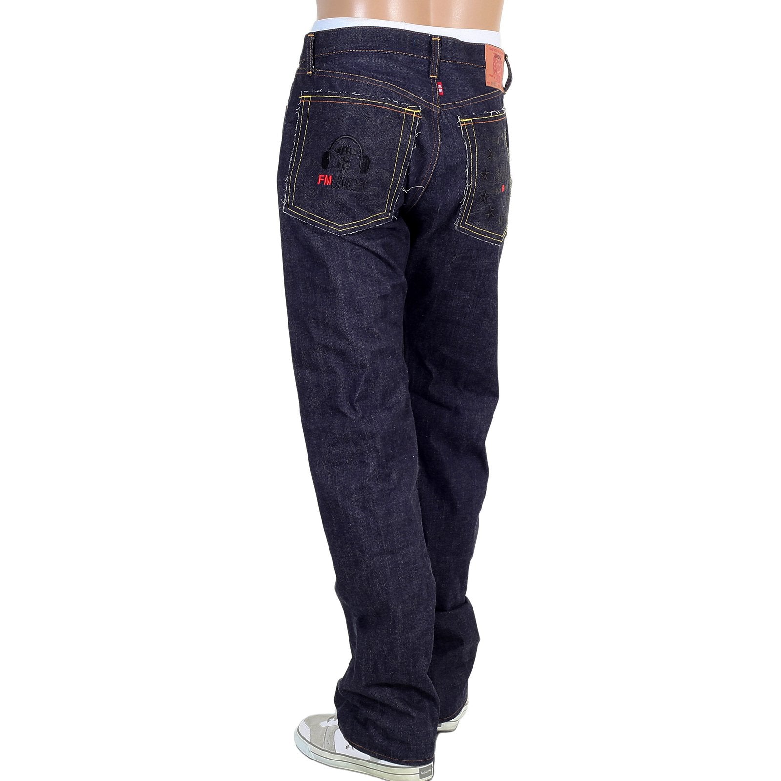 RMC MARTIN KSOHOH 4A FM UNION SLIM CUT INDIGO 1001 RAW SELVEDGE MENS DENIM JEANS RMC1937