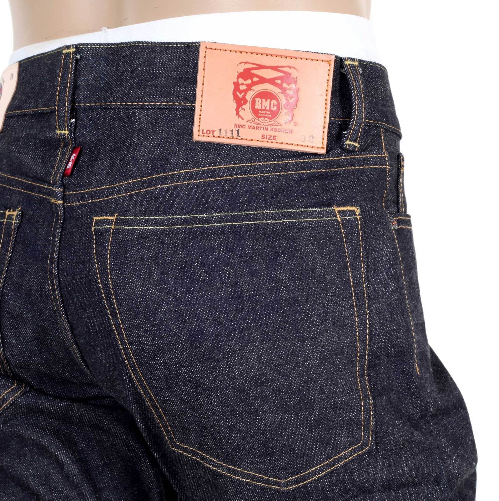 RMC MARTIN KSOHOH RQP14009 ORIGINAL 1111 JAPANESE MAKE SELVEDGE DENIM JEANS REDM4414