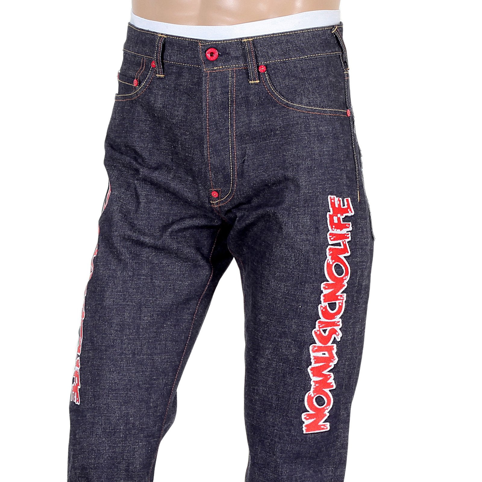 RMC MARTIN KSOHOH 1001 SLIM CUT RQP14038 MENS RAW INDIGO SELVEDGE DENIM JEANS RMC4144