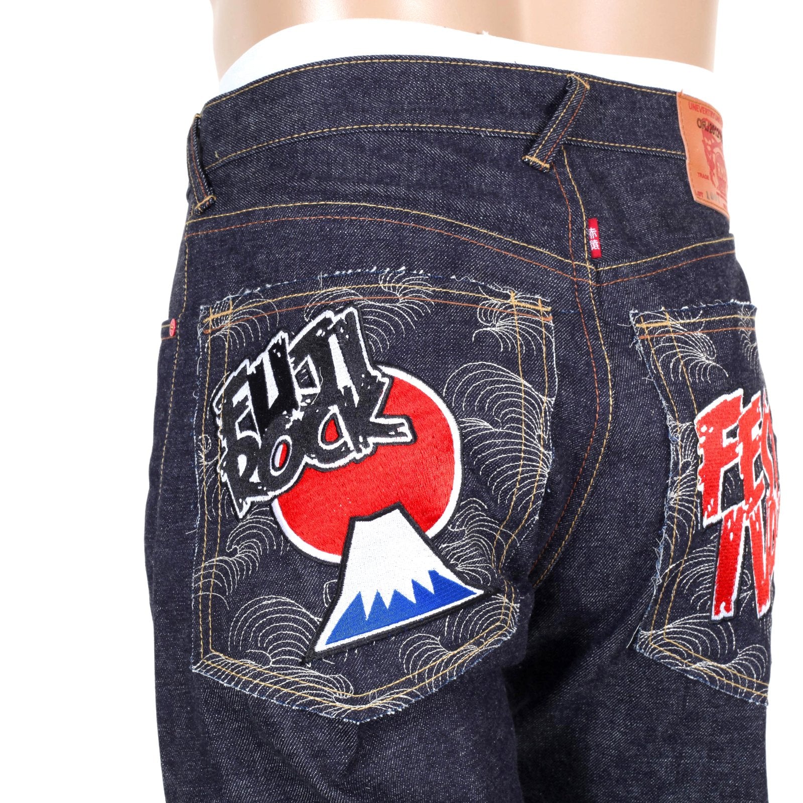 RMC MARTIN KSOHOH 1001 SLIM CUT RQP14038 MENS RAW INDIGO SELVEDGE DENIM JEANS RMC4144