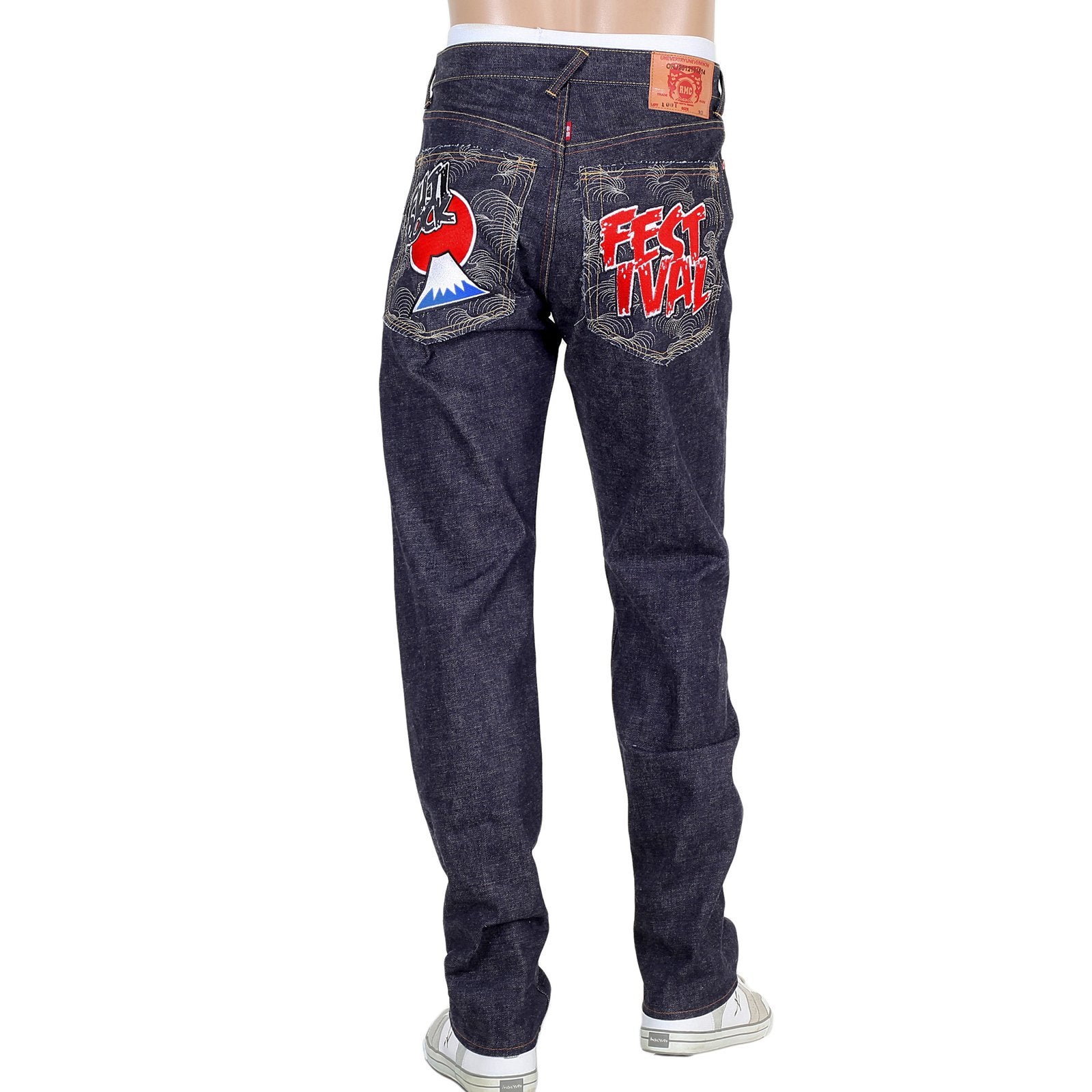 RMC MARTIN KSOHOH 1001 SLIM CUT RQP14038 MENS RAW INDIGO SELVEDGE DENIM JEANS RMC4144