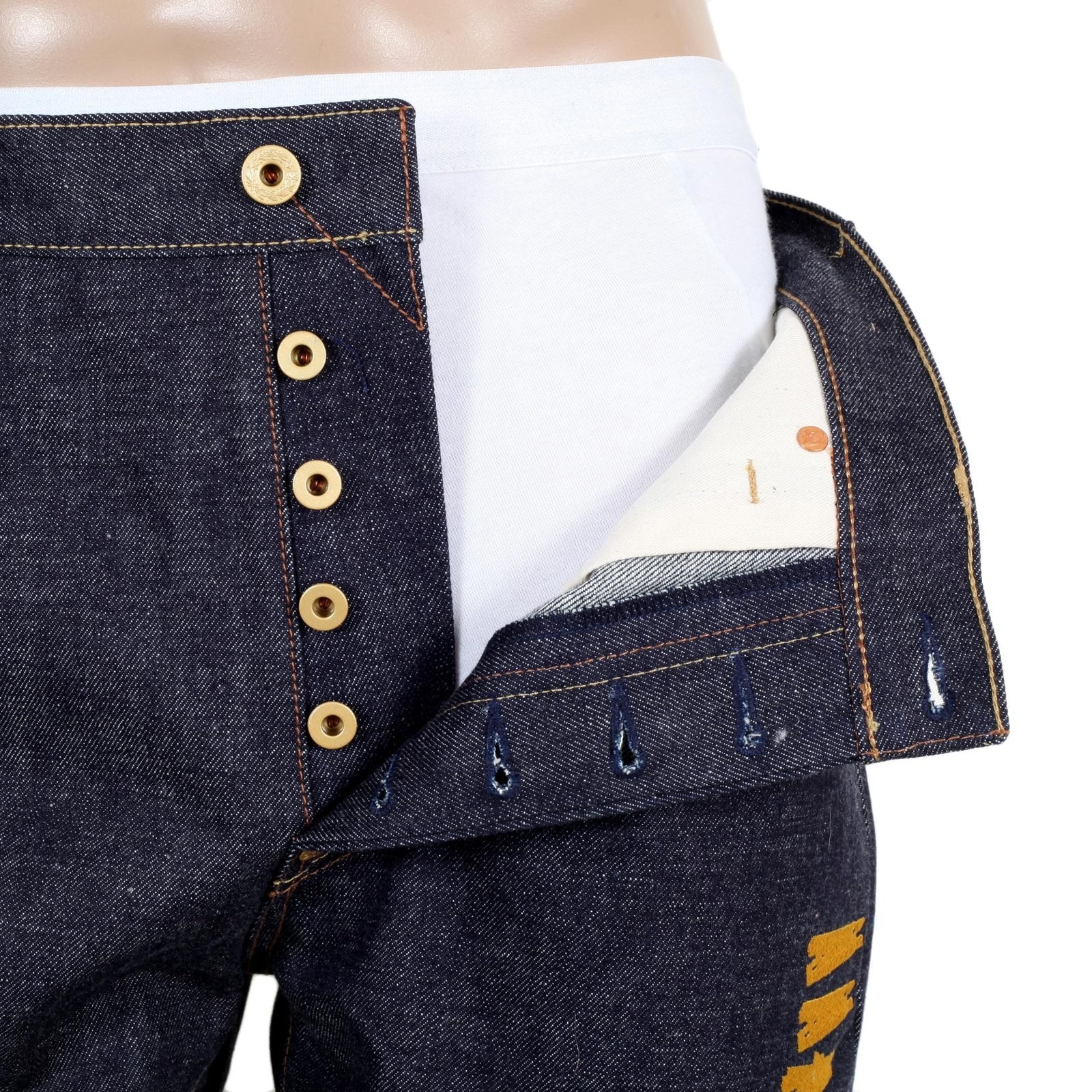 RMC YAMATO DAMASHI 12TH ANNIVERSARY RQP14039 INDIGO SELVEDGE 1001 JAPANESE DENIM JEANS RMC4145