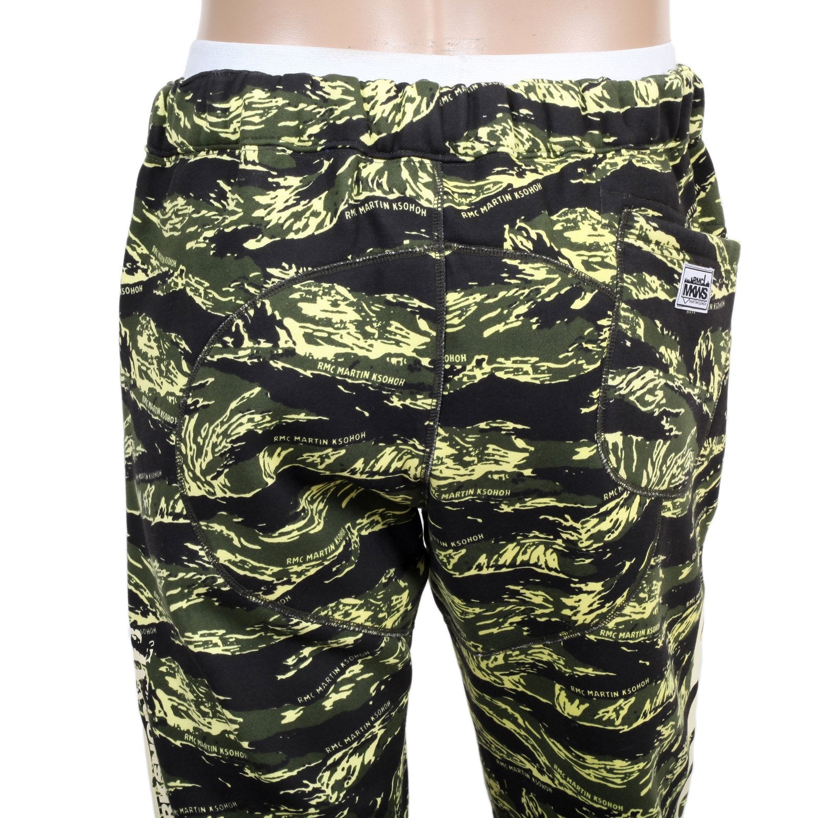 RMC GREEN TIGER RQR14033 MENS CAMO PATTERN COTTON JERSEY SHORTS BY MARTIN KSOHOH REDM4413