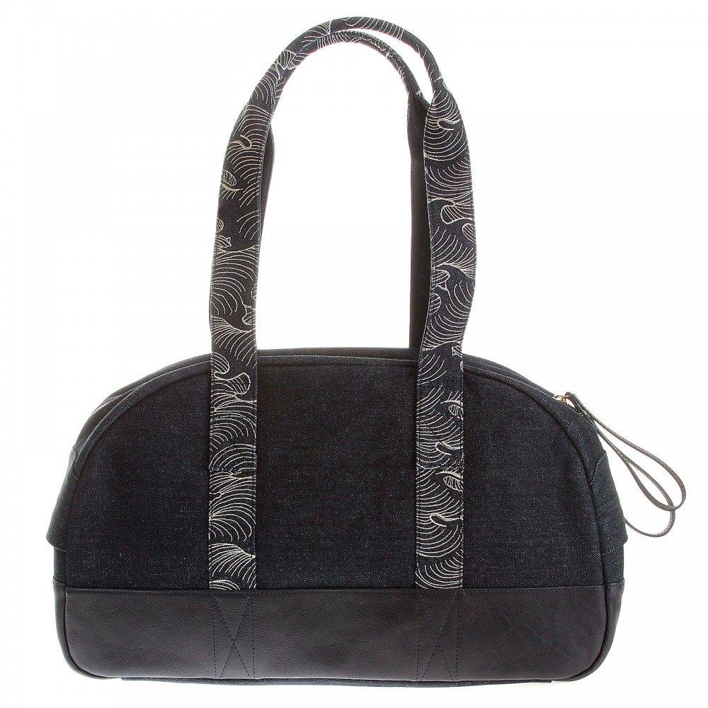 RMC JEANS UNISEX DENIM WITH LEATHER HAND HELD BAG REDM5529