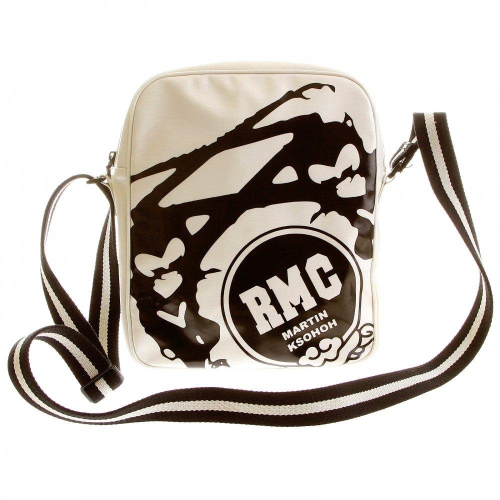 RMC JEANS MENS UNISEX IVORY PVC COATED WATERPROOF ZIPPED CANVAS DESPATCH BAG REDM5567