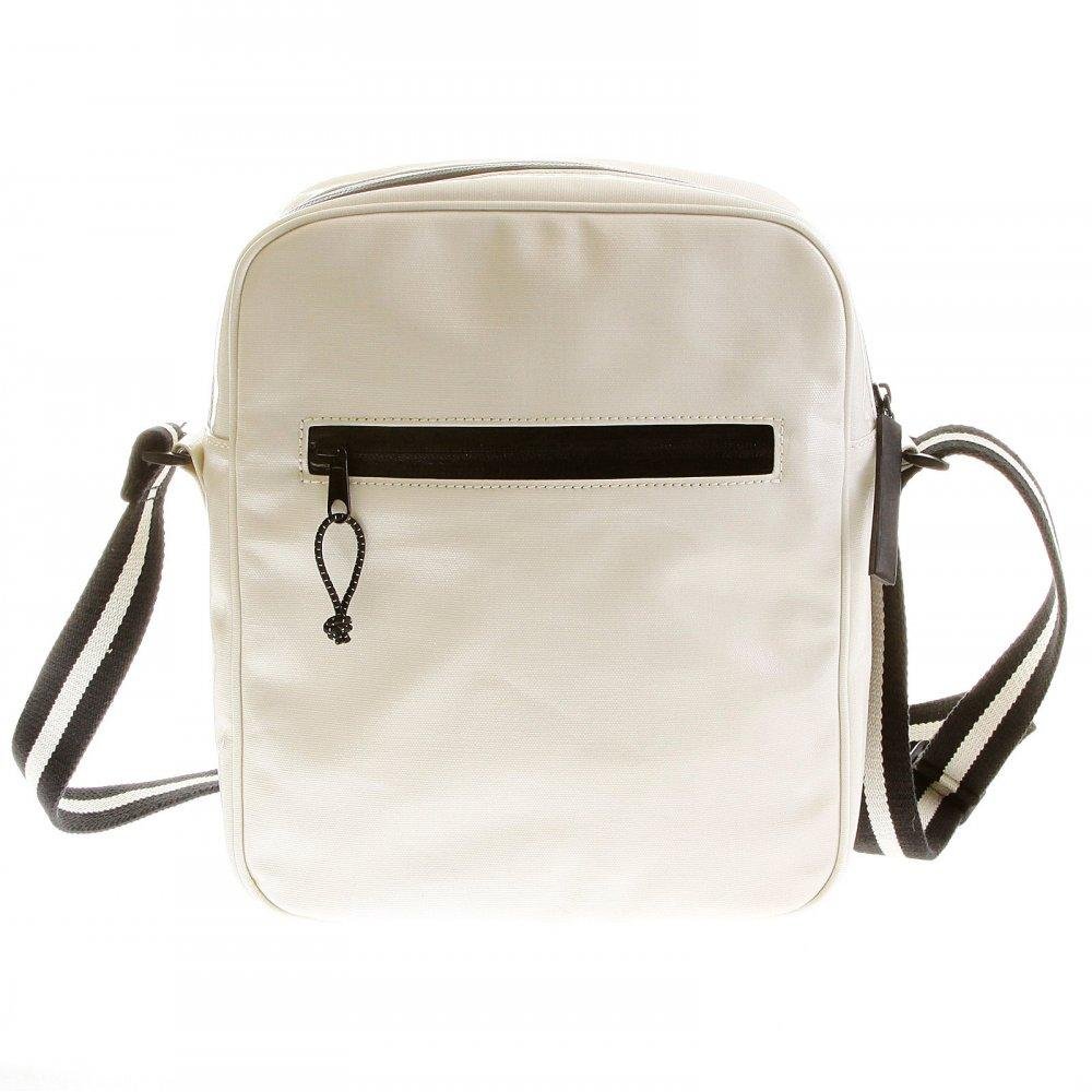 RMC JEANS MENS UNISEX IVORY PVC COATED WATERPROOF ZIPPED CANVAS DESPATCH BAG REDM5567