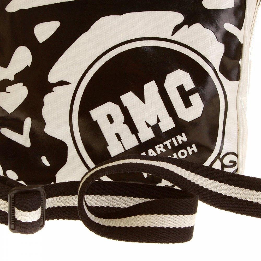 RMC JEANS MENS UNISEX IVORY PVC COATED WATERPROOF ZIPPED CANVAS DESPATCH BAG REDM5567