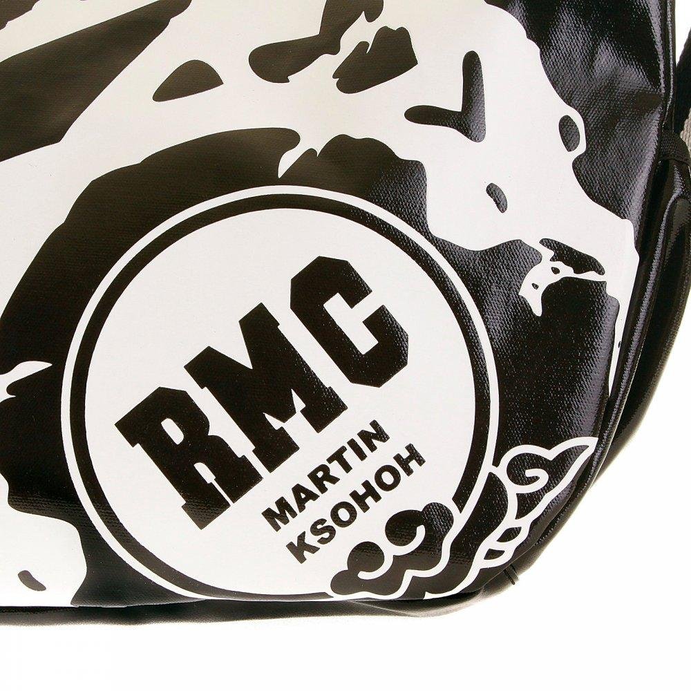 RMC JEANS UNISEX LAMINATED BLACK CANVAS SHOULDER FASHION BAG FOR CYCLISTS REDM5574