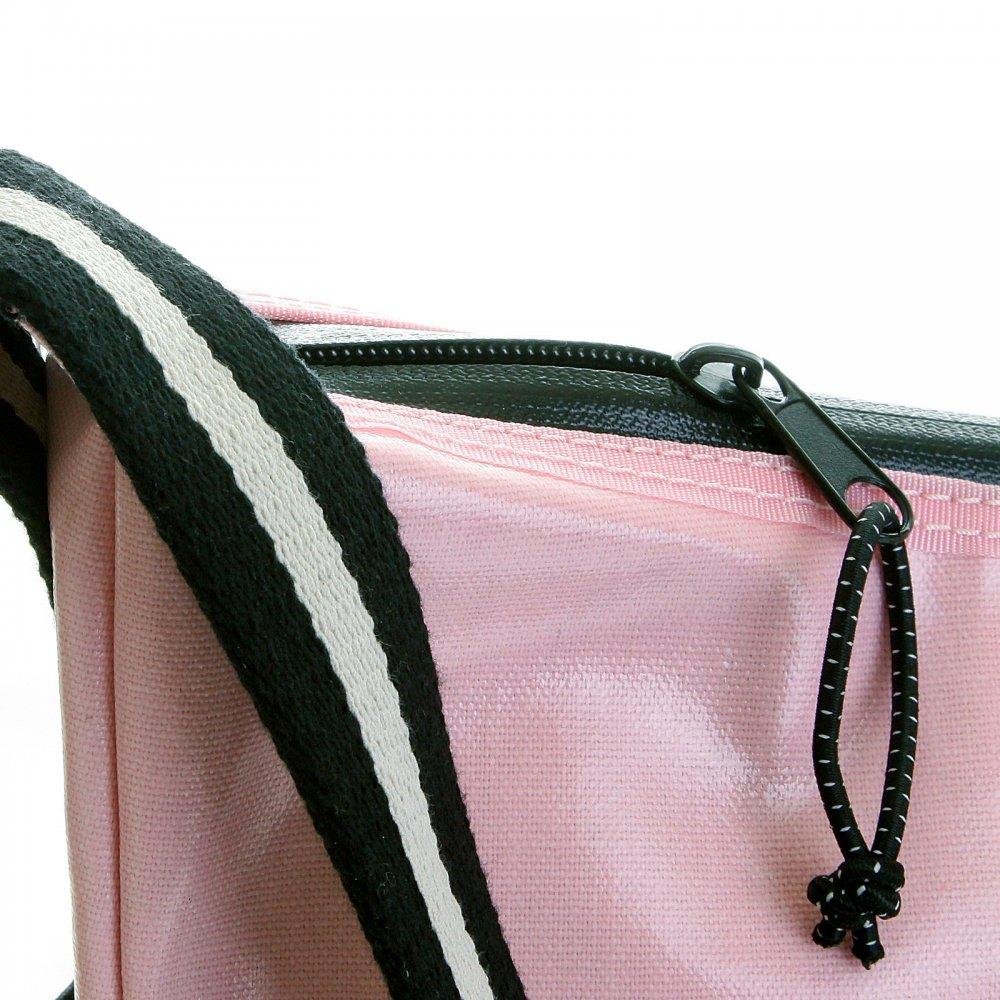 RMC JEANS UNISEX LAMINATED CANVAS LIGHT PINK FASHION SHOULDER BAG FOR CYCLISTS REDM5575
