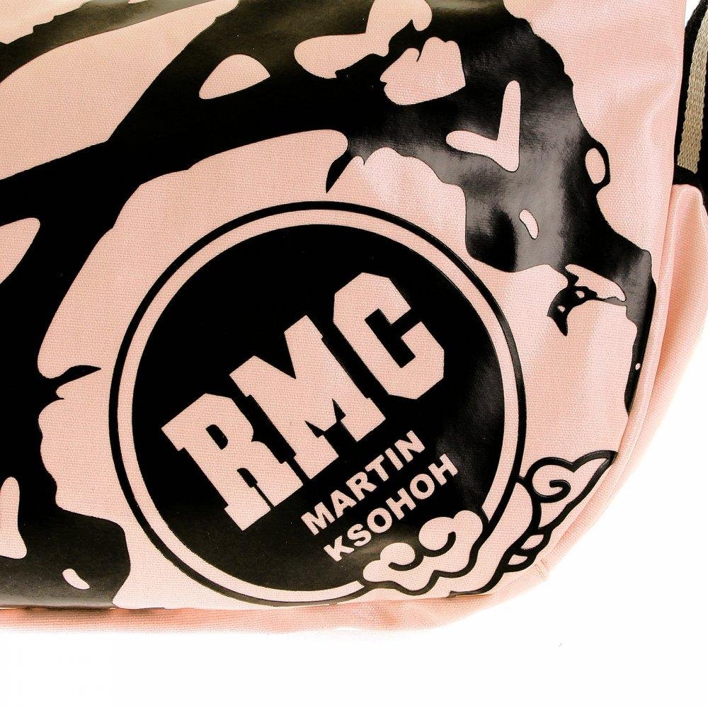 RMC JEANS UNISEX LAMINATED CANVAS LIGHT PINK FASHION SHOULDER BAG FOR CYCLISTS REDM5575