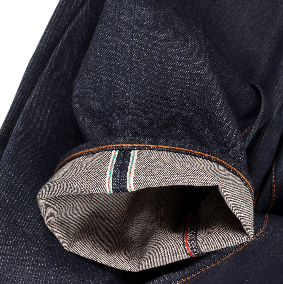 RMC MARTIN KSOHOH INDIGO RAW SELVEDGE JEANS WITH EXCLUSIVE MONJUBOSATU YEAR OF THE RABBIT EMBROIDERY REDM3089
