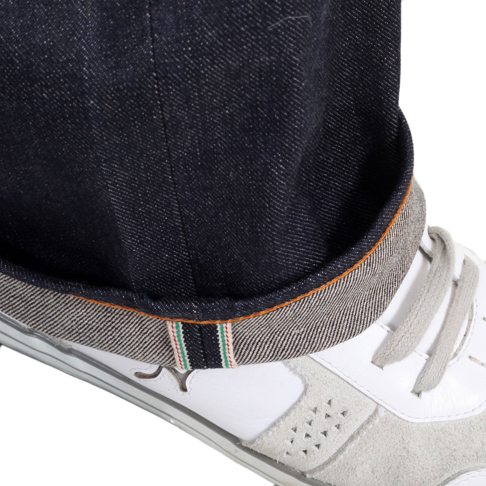 RMC MARTIN KSOHOH INDIGO RAW SELVEDGE JEANS WITH EXCLUSIVE KOKUUZOU BOSATU YEAR OF THE OX EMBROIDERY REDM3092