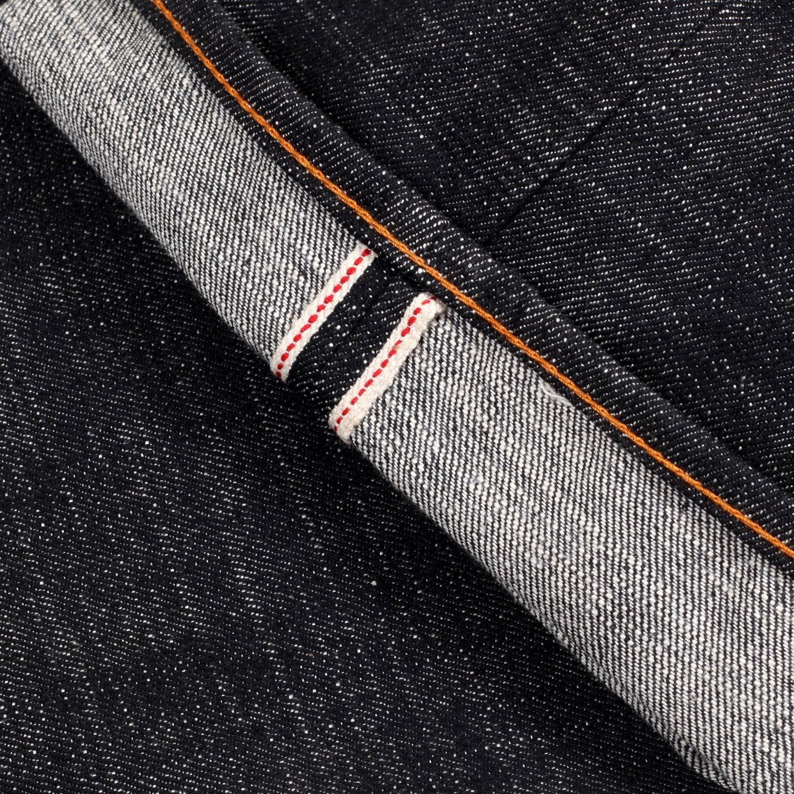 RMC JEANS BLACK RAW SELVEDGE JEANS WITH SUPER EXCLUSIVE OBAMA YES WE CAN NEW HOPE EMBROIDERY REDM3118