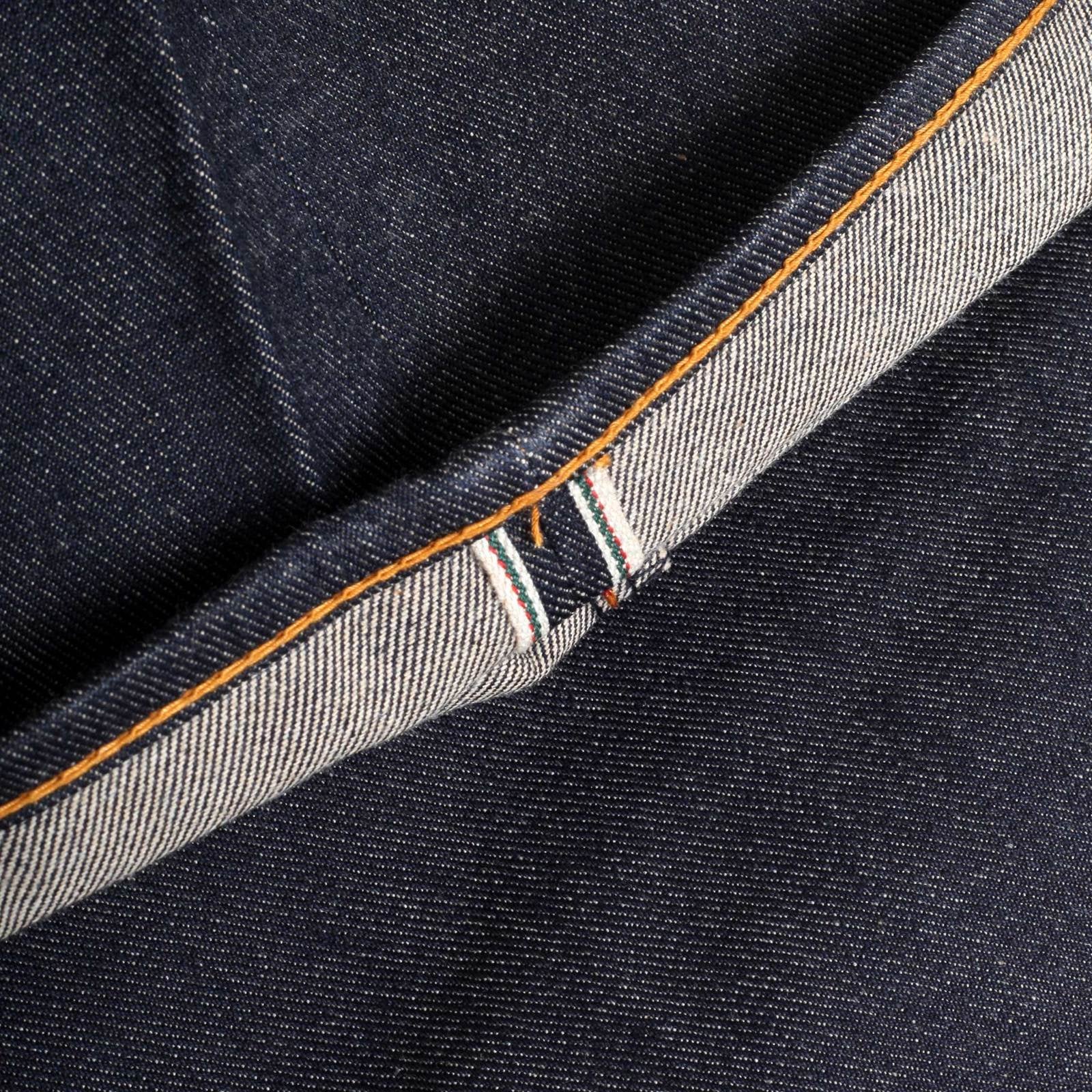 RMC JEANS DARK INDIGO AUTHENTIC 2 LADIES EMBROIDERED VINTAGE RAW SELVEDGE JEANS REDM9067