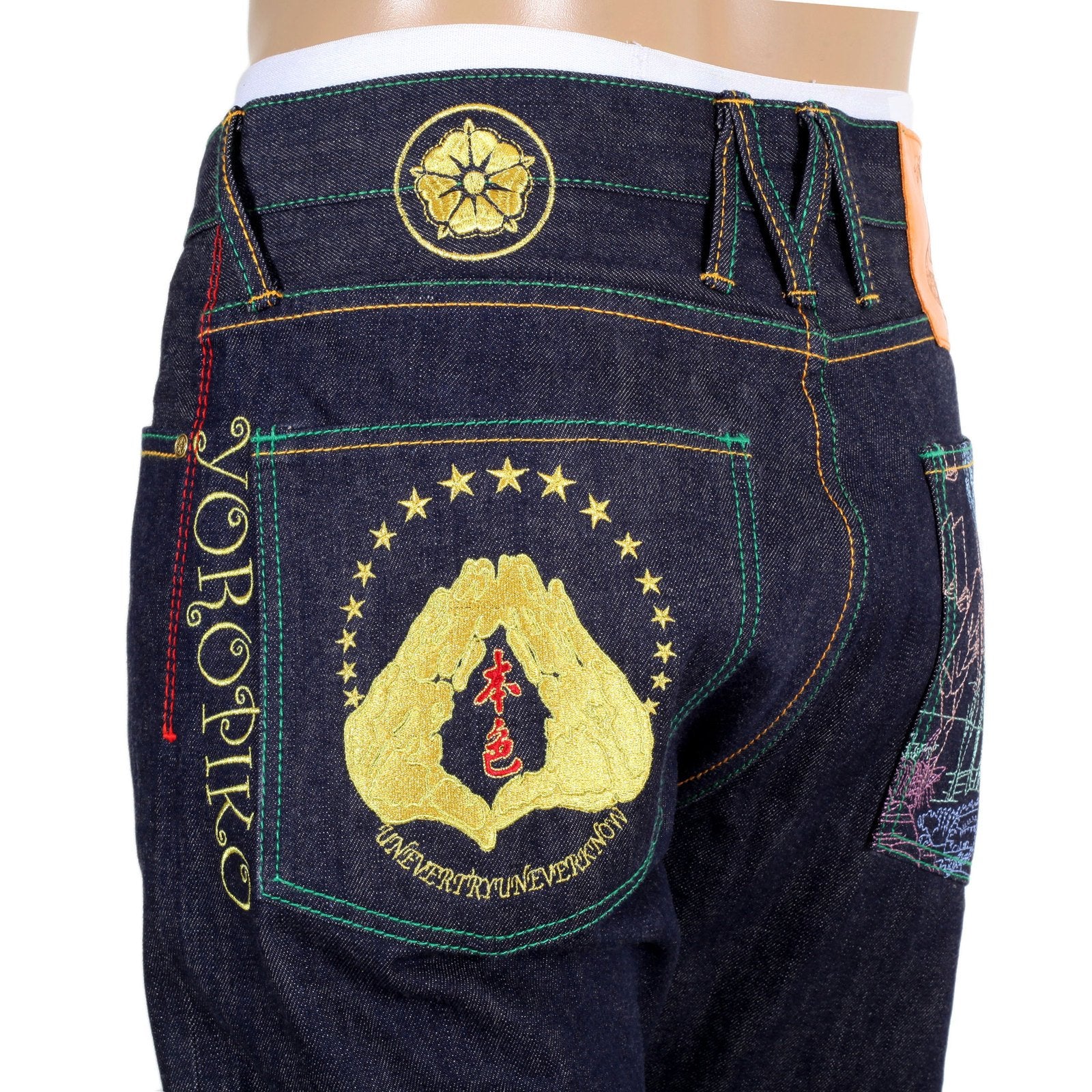 YOROPIKO EXCLUSIVE VINTAGE CUT JAY Z LIMITED EDITION RAW SELVEDGE DENIM JEANS BY MARTIN YAT MING YORO9090