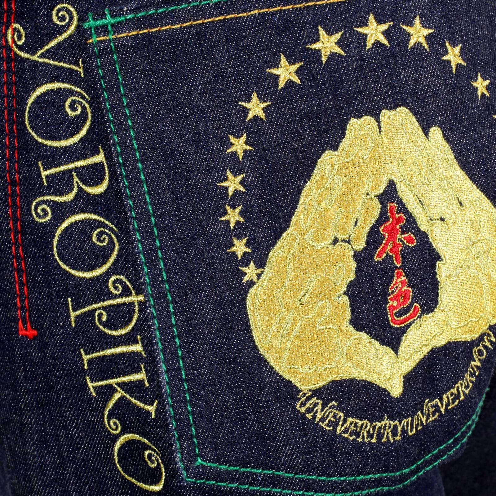 YOROPIKO EXCLUSIVE VINTAGE CUT JAY Z LIMITED EDITION RAW SELVEDGE DENIM JEANS BY MARTIN YAT MING YORO9090