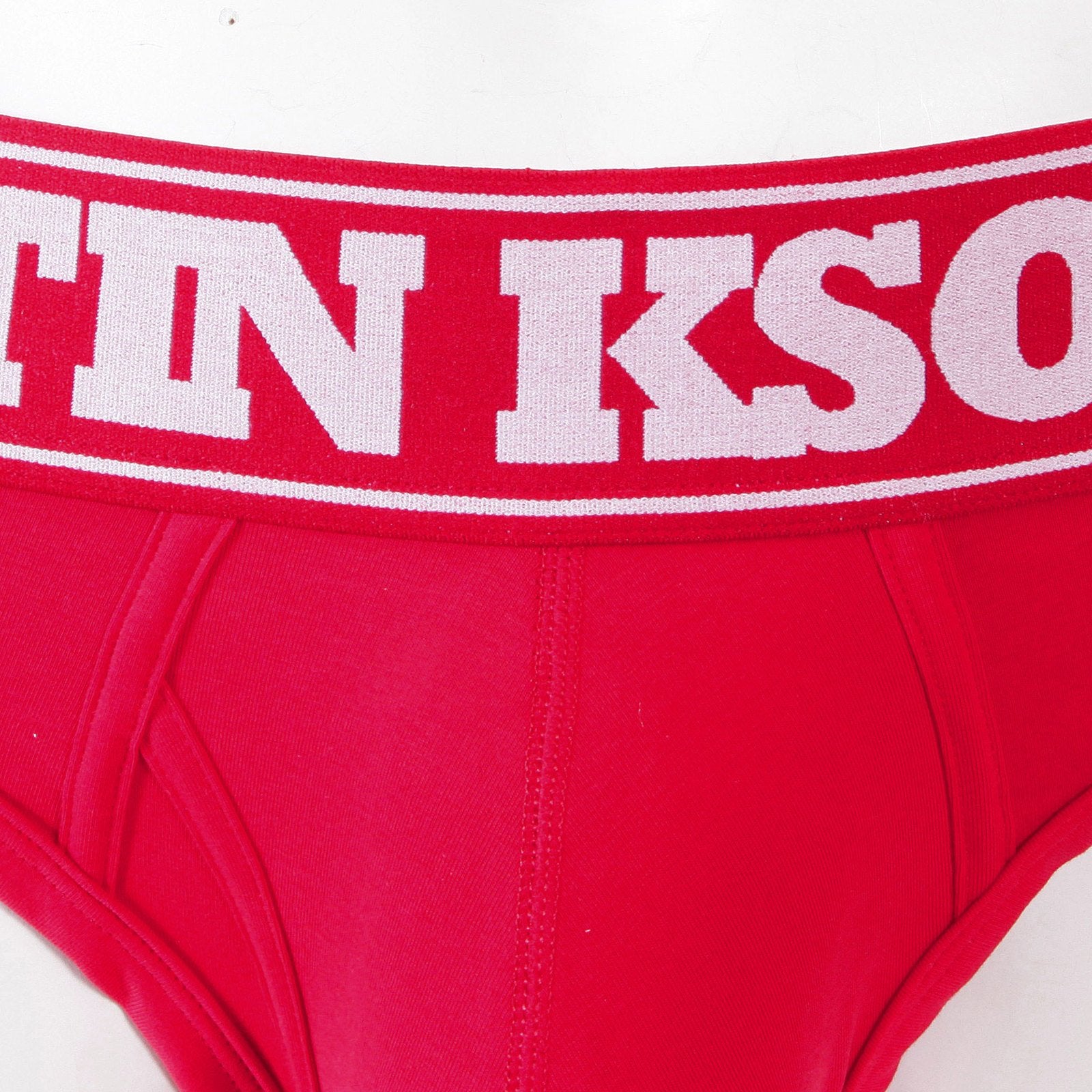 RMC MARTIN KSOHOH RED COTTON RQU12006 STRETCH BRIEFS FOR MEN WITH RED WAISTBAND RMBC004