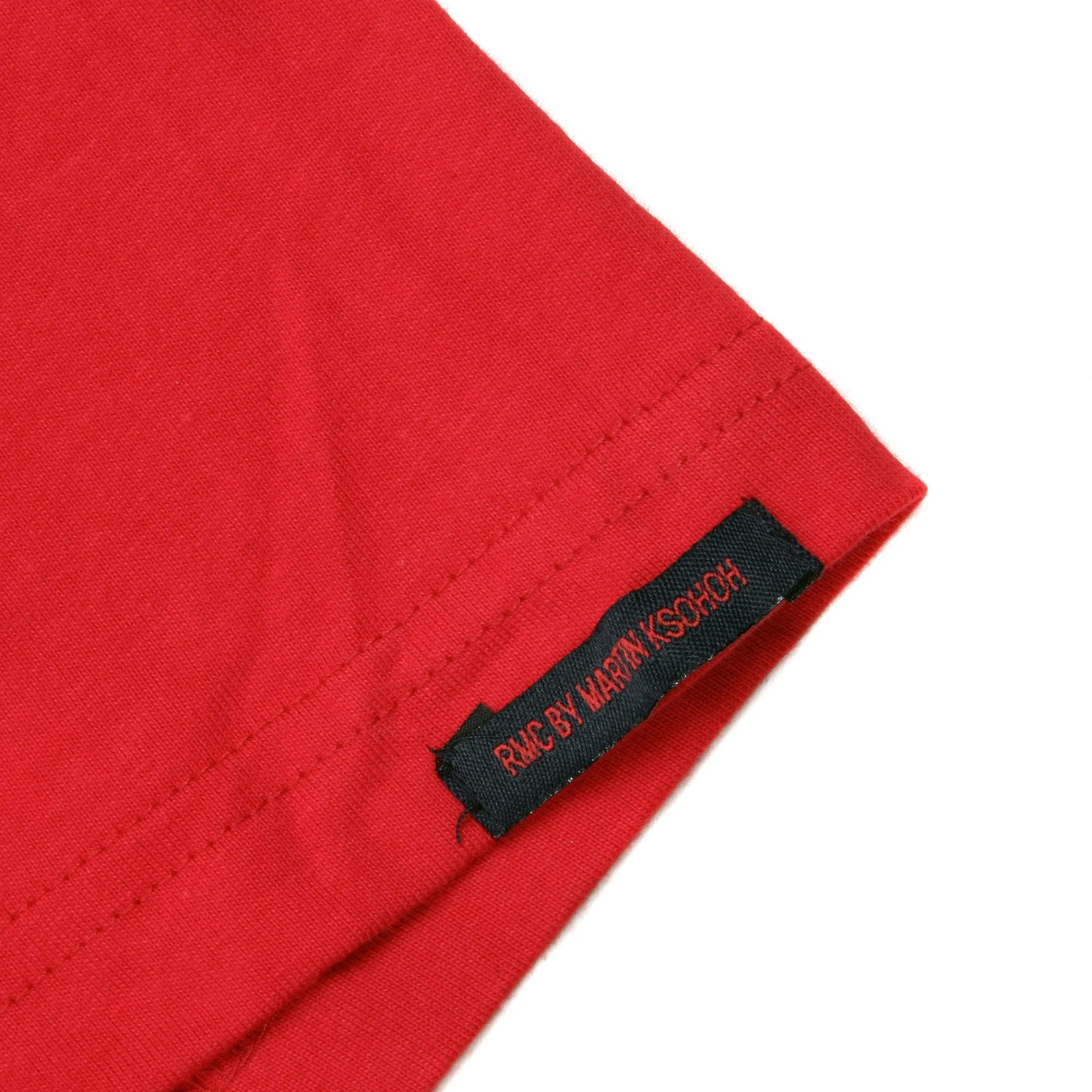RMC JEANS HALF MONKEY PRINTED REGULAR FIT SHORT SLEEVE CREW NECK RED T-SHIRT REDM0032