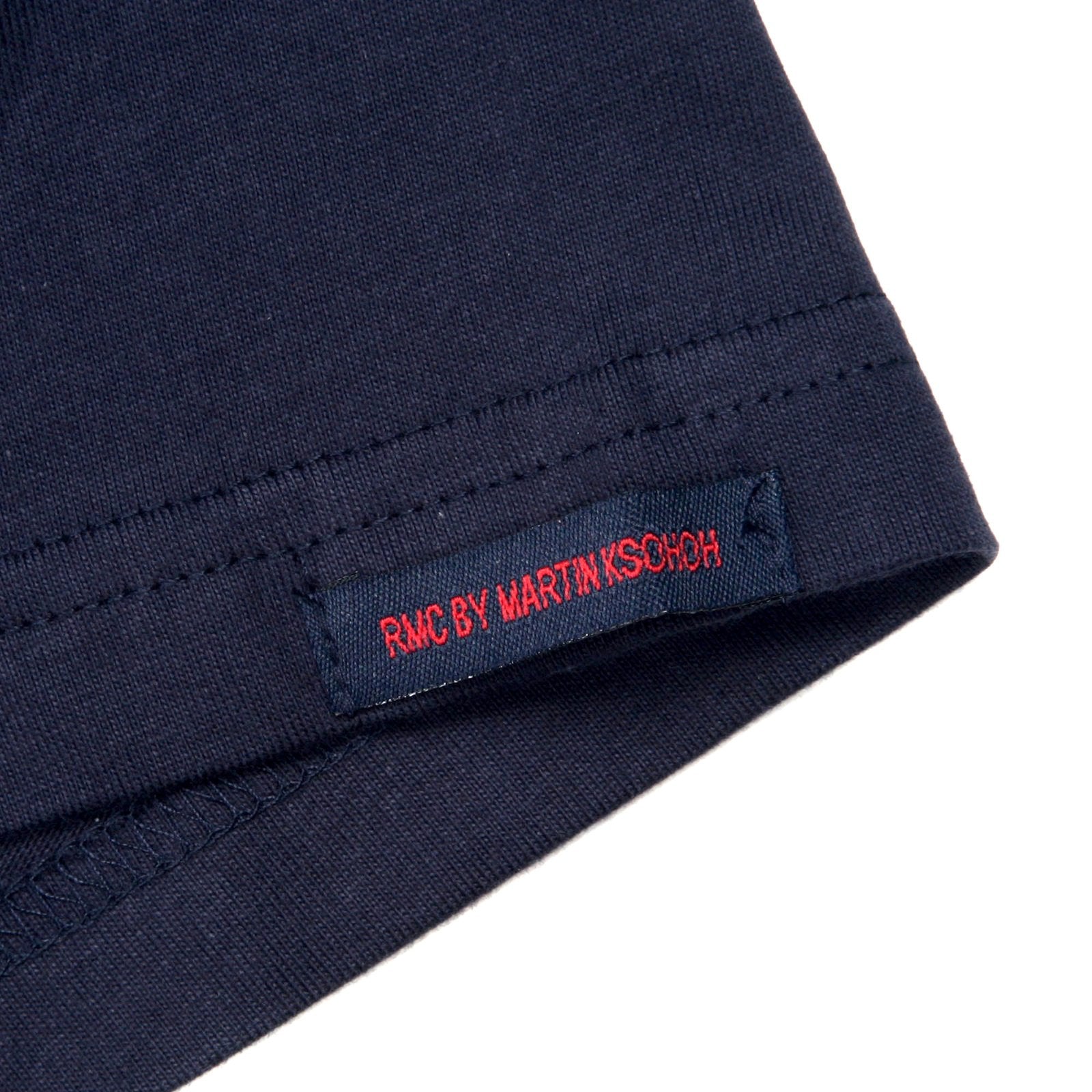 RMC JEANS HALF MONKEY PRINTED REGULAR FIT SHORT SLEEVE CREW NECK NAVY BLUE T-SHIRT REDM0034