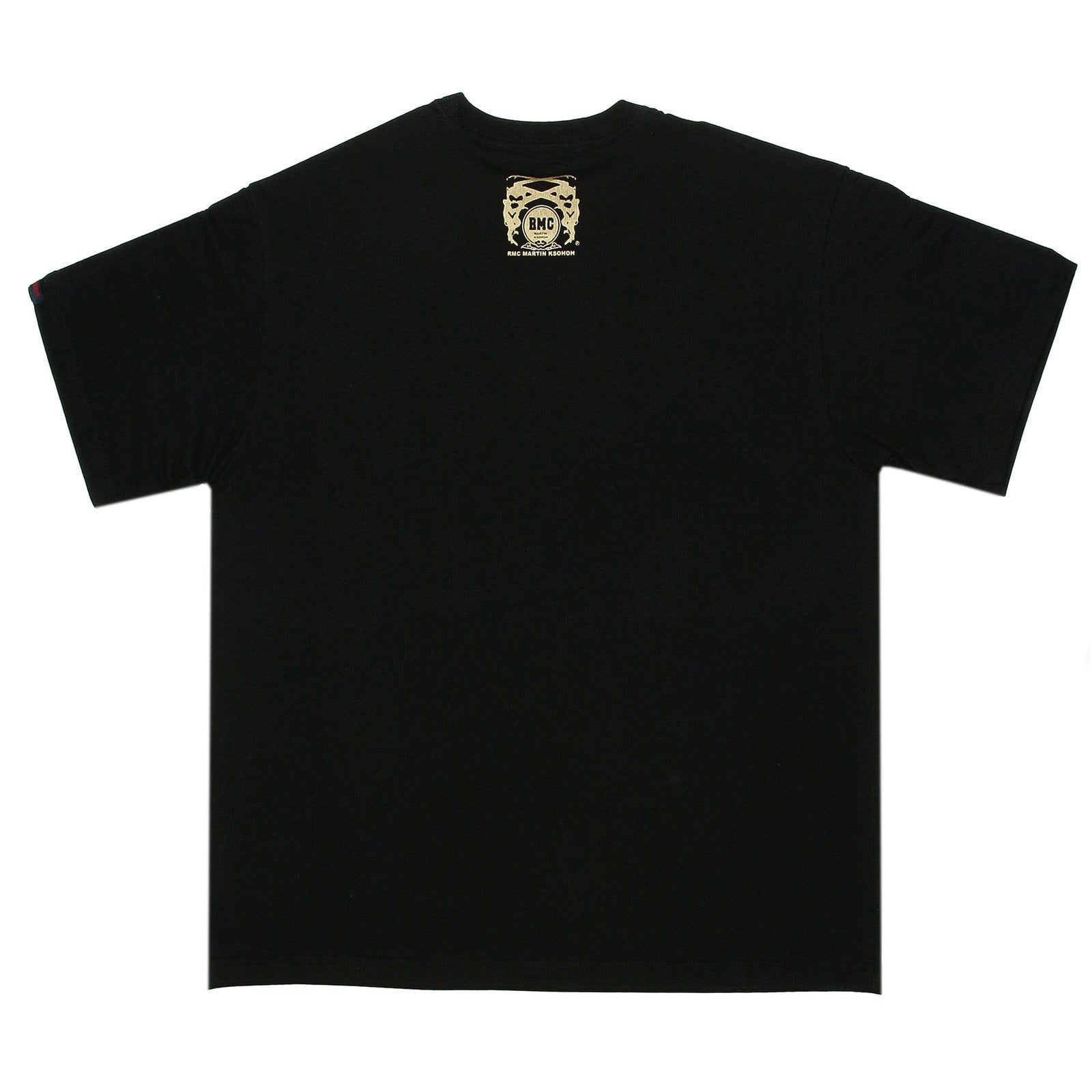 RMC JEANS RED STAR PRINTED REGULAR FIT SHORT SLEEVE CREW NECK BLACK T-SHIRT REDM0038