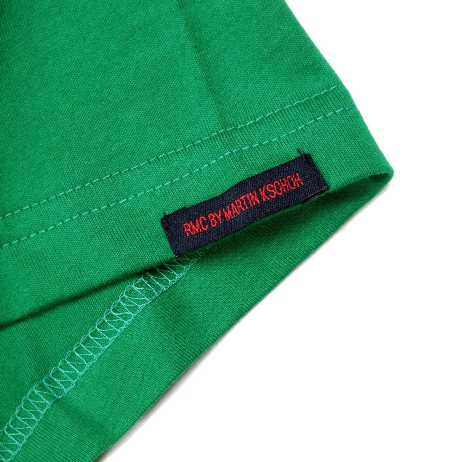RMC JEANS RED STAR PRINTED REGULAR FIT SHORT SLEEVE CREW NECK GREEN T-SHIRT REDM0039