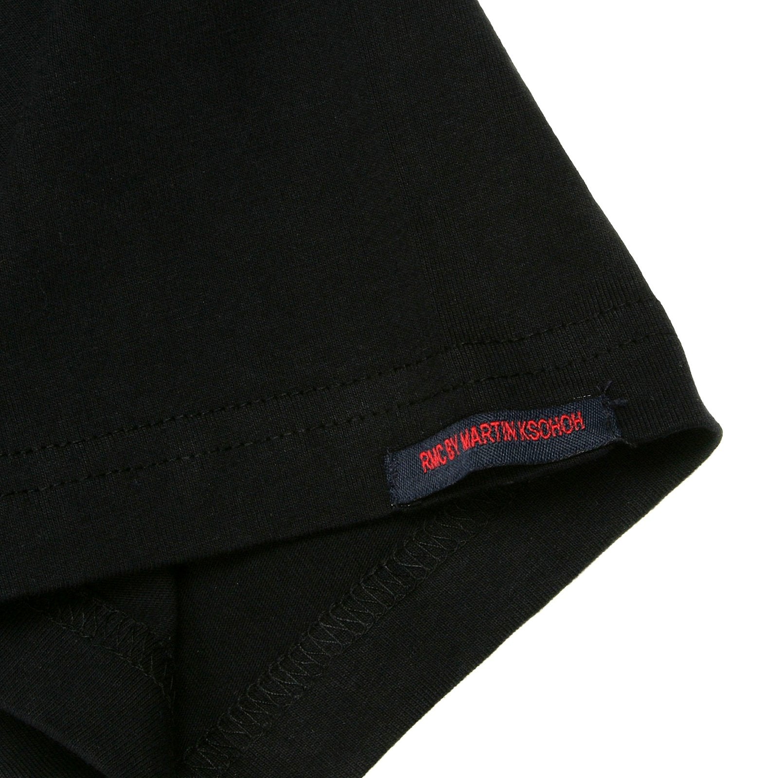RMC JEANS LIMITED EDITION RMC MKH PRINTED REGULAR FIT CREW NECK BLACK T-SHIRT REDM0043