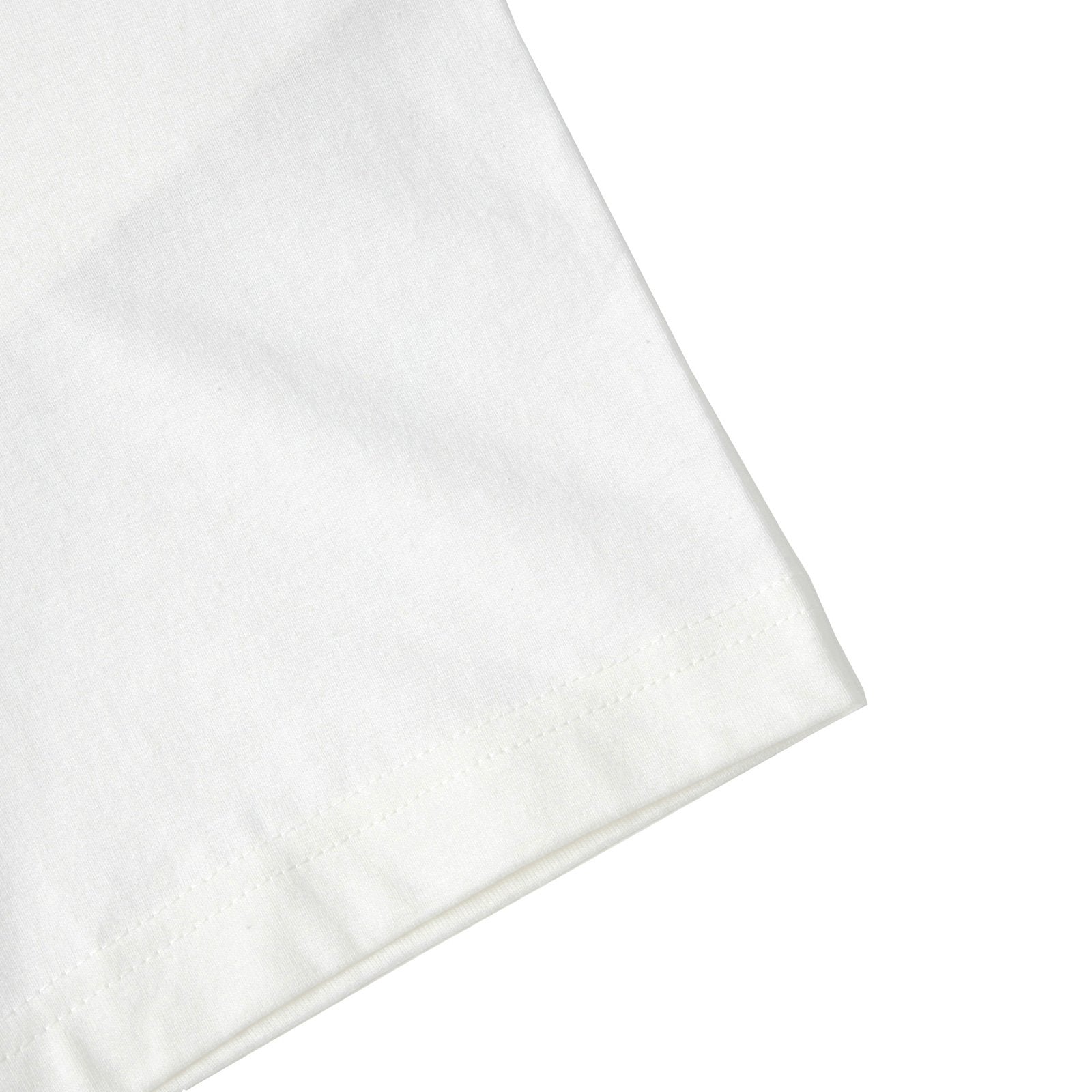 RMC MARTIN KSOHOH GHOSTMEN LOGO PRINTED COTTON SHORT SLEEVE REGULAR FIT CREW NECK T-SHIRT IN WHITE REDM0734