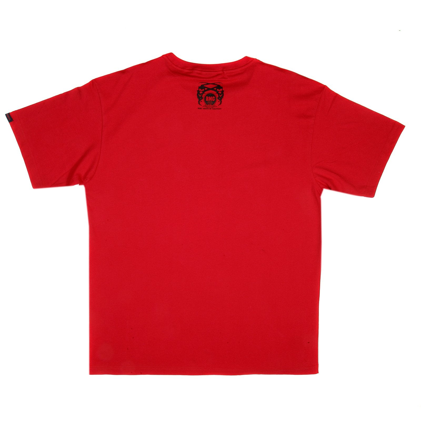 RMC MARTIN KSOHOH ORIGINAL UNTUNK RED CREW NECK JAPAN MADE REGULAR FIT SHORT SLEEVE 100% COTTON T-SHIRT REDM3472