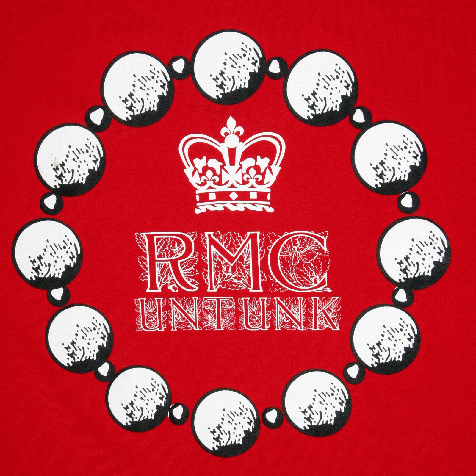 RMC MARTIN KSOHOH ORIGINAL UNTUNK RED CREW NECK JAPAN MADE REGULAR FIT SHORT SLEEVE 100% COTTON T-SHIRT REDM3472