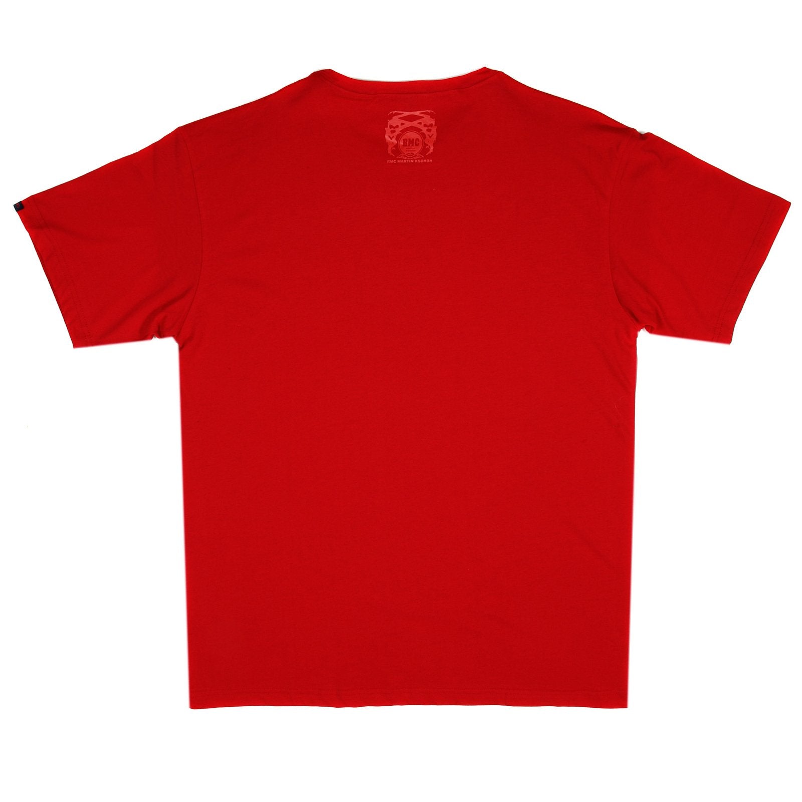 RMC JEANS BRAND MONKEY PRINTED REGULAR FIT SHORT SLEEVE CREWNECK RED T-SHIRT FOR MEN REDM3498