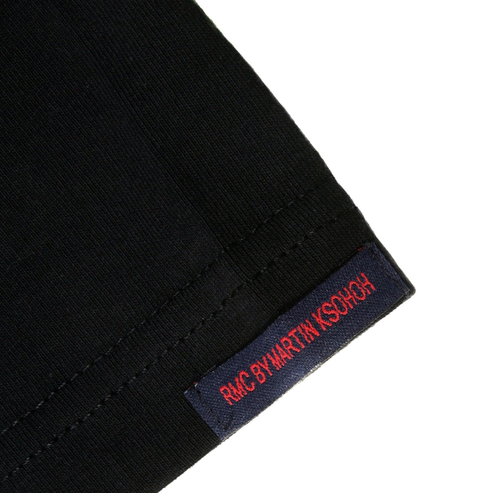 RMC JEANS RMC SCHOOL PRINTED REGULAR FIT SHORT SLEEVE CREWNECK BLACK T-SHIRT FOR MEN REDM3501