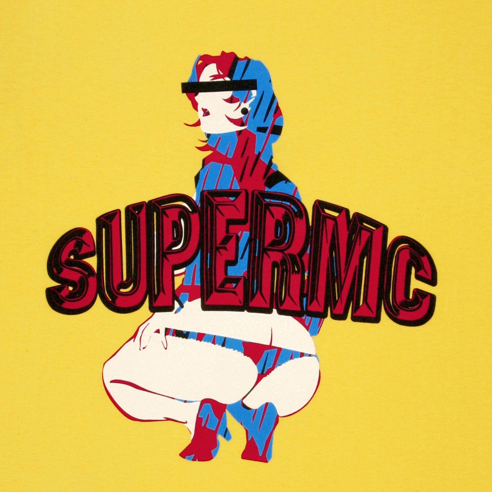 RMC JEANS COTTON SHORT SLEEVE CREW NECK REGULAR FIT YELLOW T SHIRT WITH RARE SUPERWOMEN PRINT REDM5954