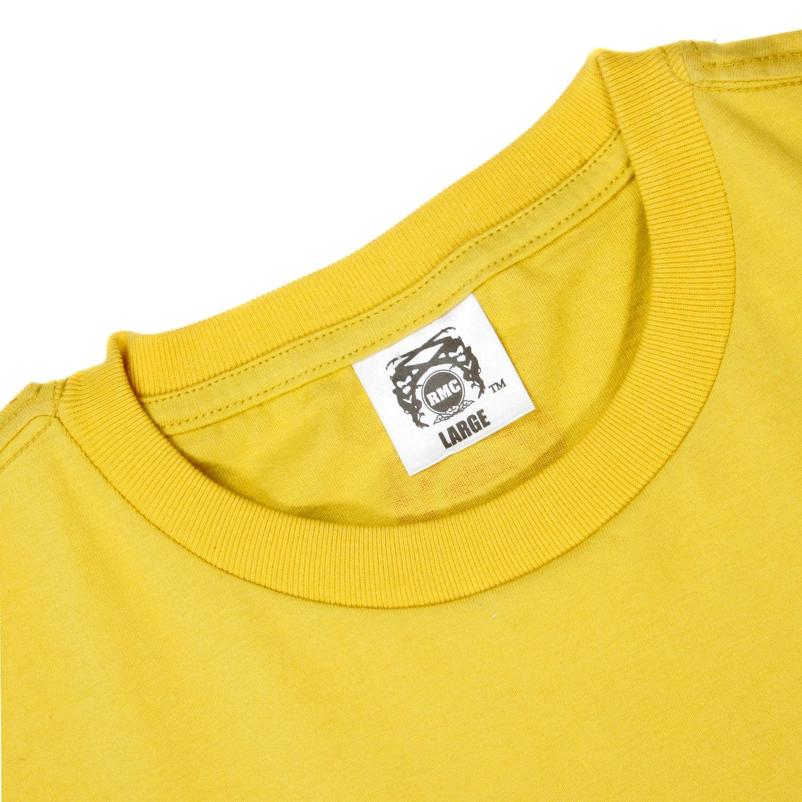 RMC JEANS COTTON SHORT SLEEVE CREW NECK REGULAR FIT YELLOW T SHIRT WITH RARE SUPERWOMEN PRINT REDM5954