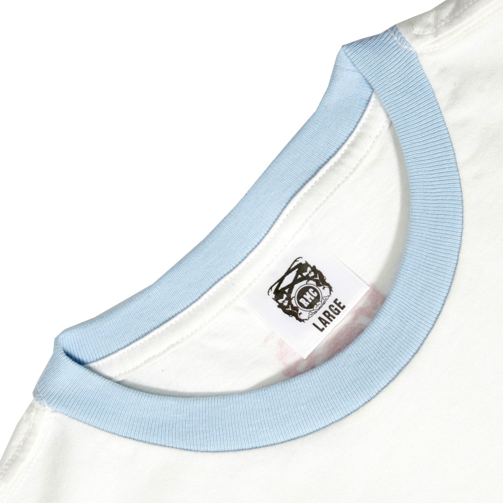 RMC JEANS SUPERMC PRINTED REGULAR FIT CREWNECK SHORT SLEEVED WHITE T SHIRT REDM6325