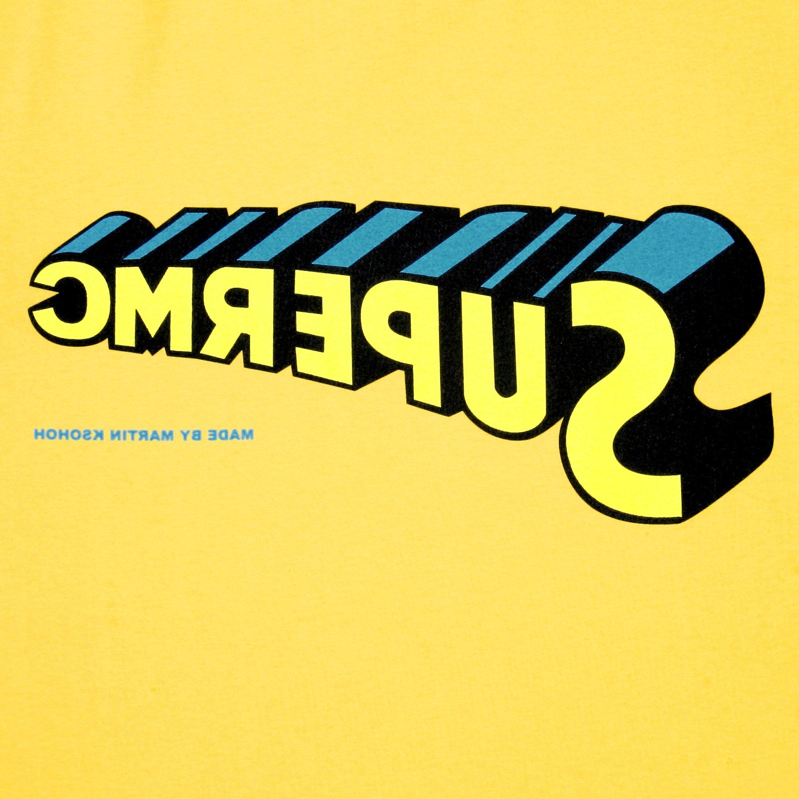 RMC JEANS SUPERMC PRINTED REGULAR FIT CREWNECK SHORT SLEEVED YELLOW T SHIRT REDM6347