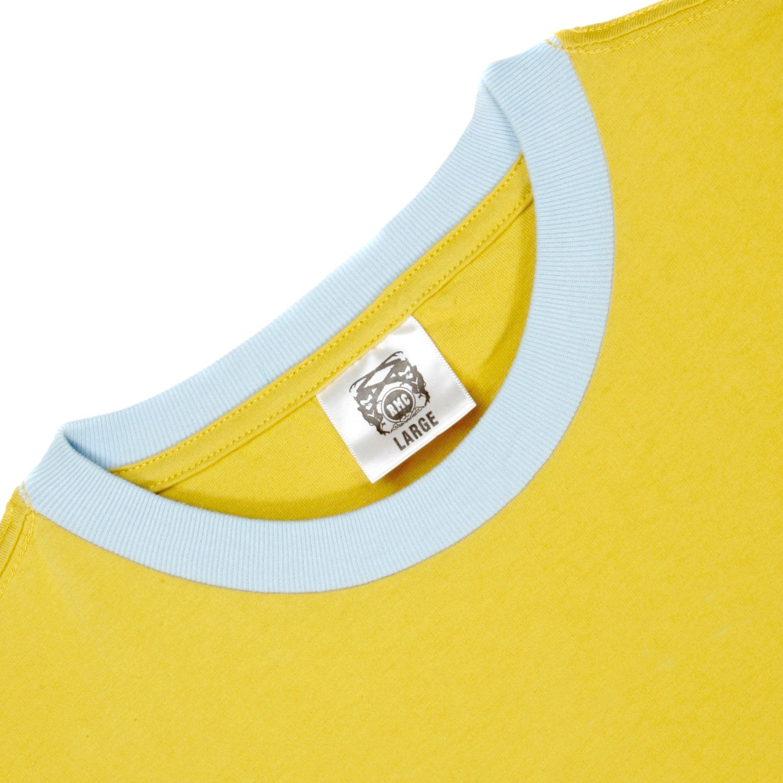 RMC JEANS SUPERMC PRINTED REGULAR FIT CREWNECK SHORT SLEEVED YELLOW T SHIRT REDM6347