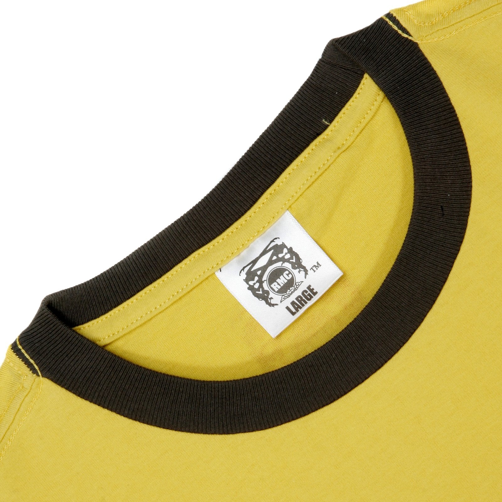 RMC JEANS SUPERMAN PRINTED REGULAR FIT CREWNECK SHORT SLEEVED YELLOW T SHIRT FOR MEN REDM6373