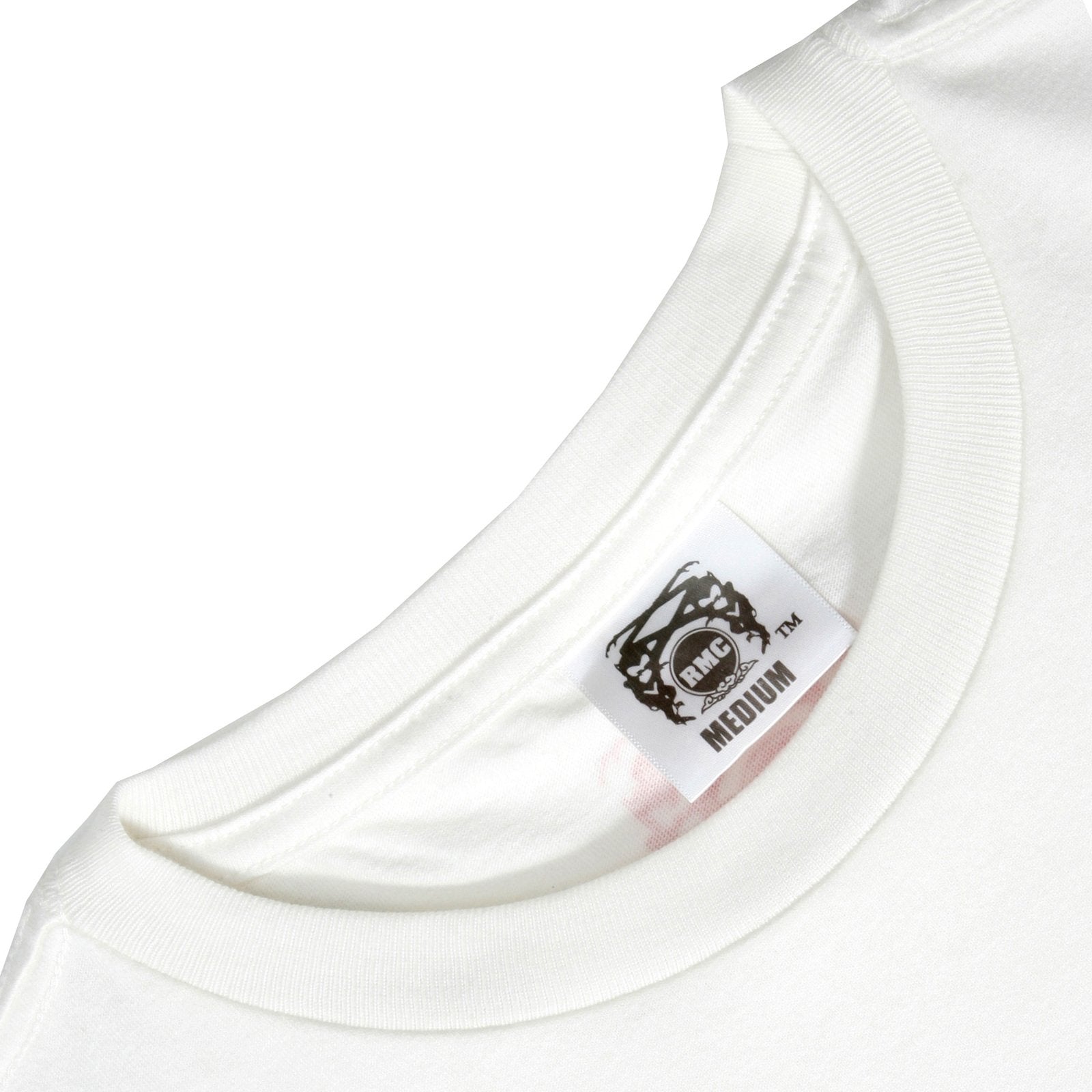 RMC JEANS WHITE REGULAR FIT SHORT SLEEVE CREW NECK T-SHIRT WITH USA AND MULTICOLOUR GEISHA PRINT REDM6393