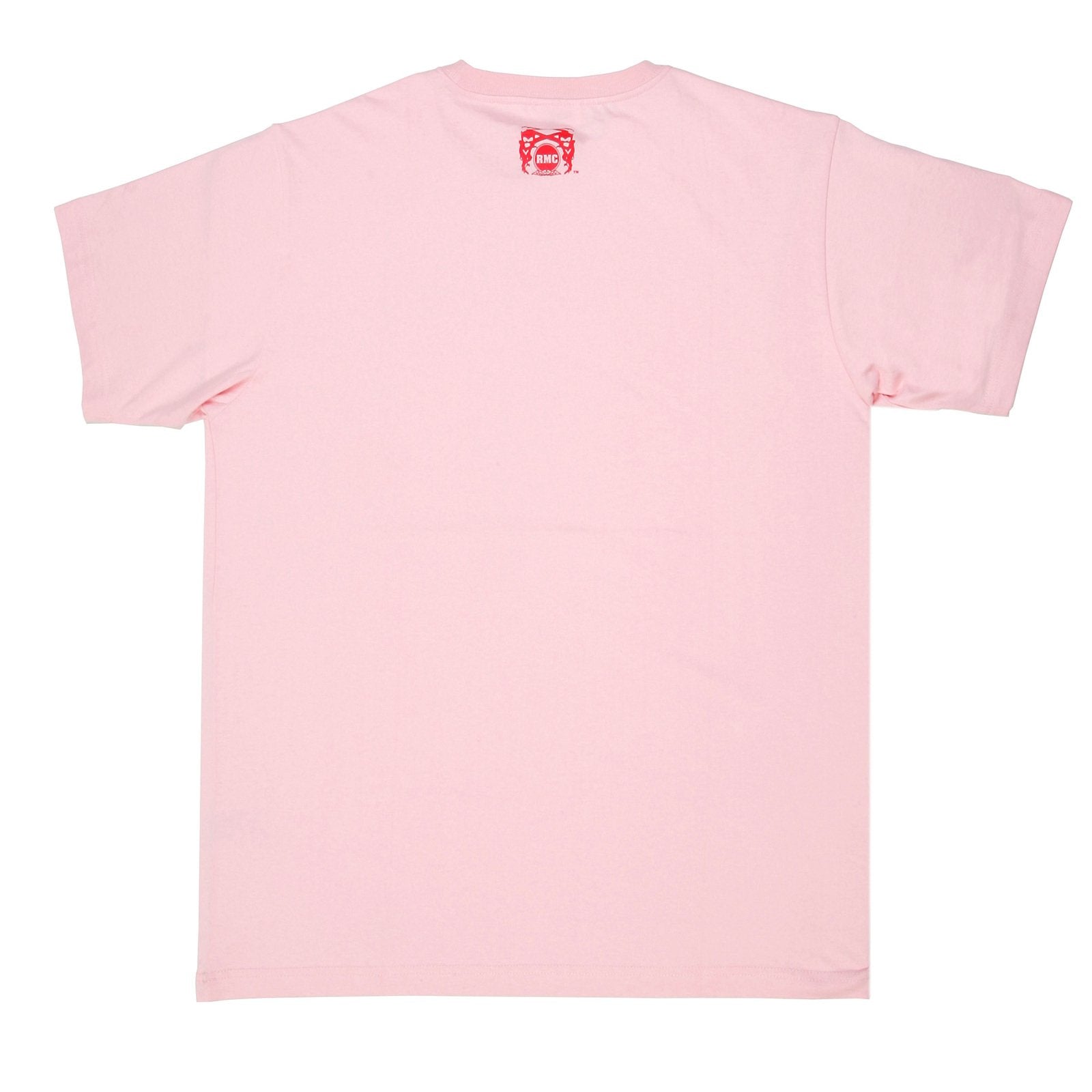 RMC JEANS PINK REGULAR FIT SHORT SLEEVE CREW NECK T-SHIRT FOR MEN WITH PRINTED MATSURI CARNIVAL REDM6407
