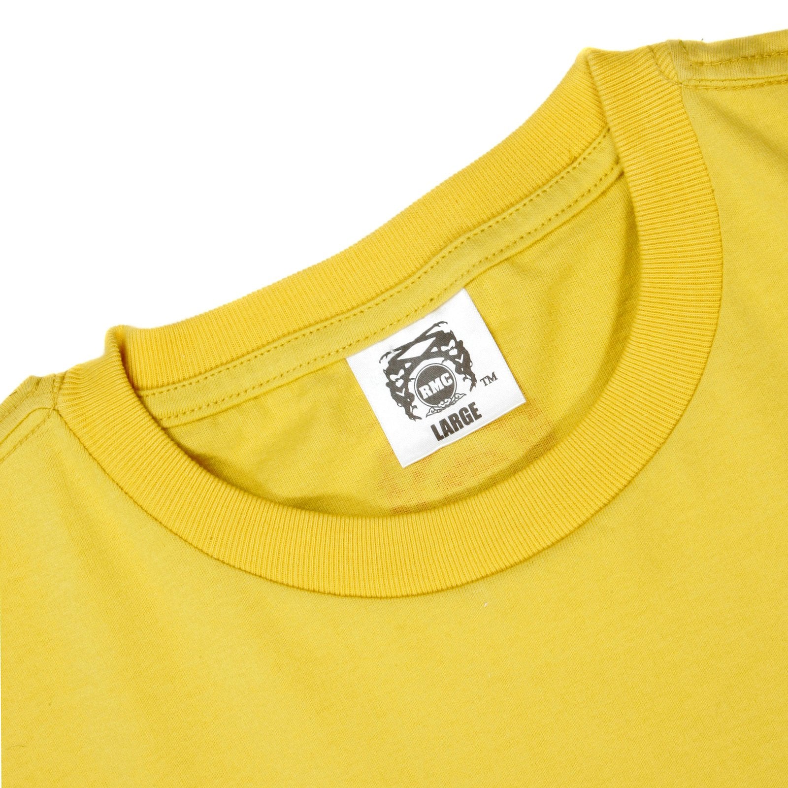 RMC JEANS YELLOW REGULAR FIT SHORT SLEEVE CREW NECK T-SHIRT FOR MEN WITH PRINTED MATSURI CARNIVAL REDM6409