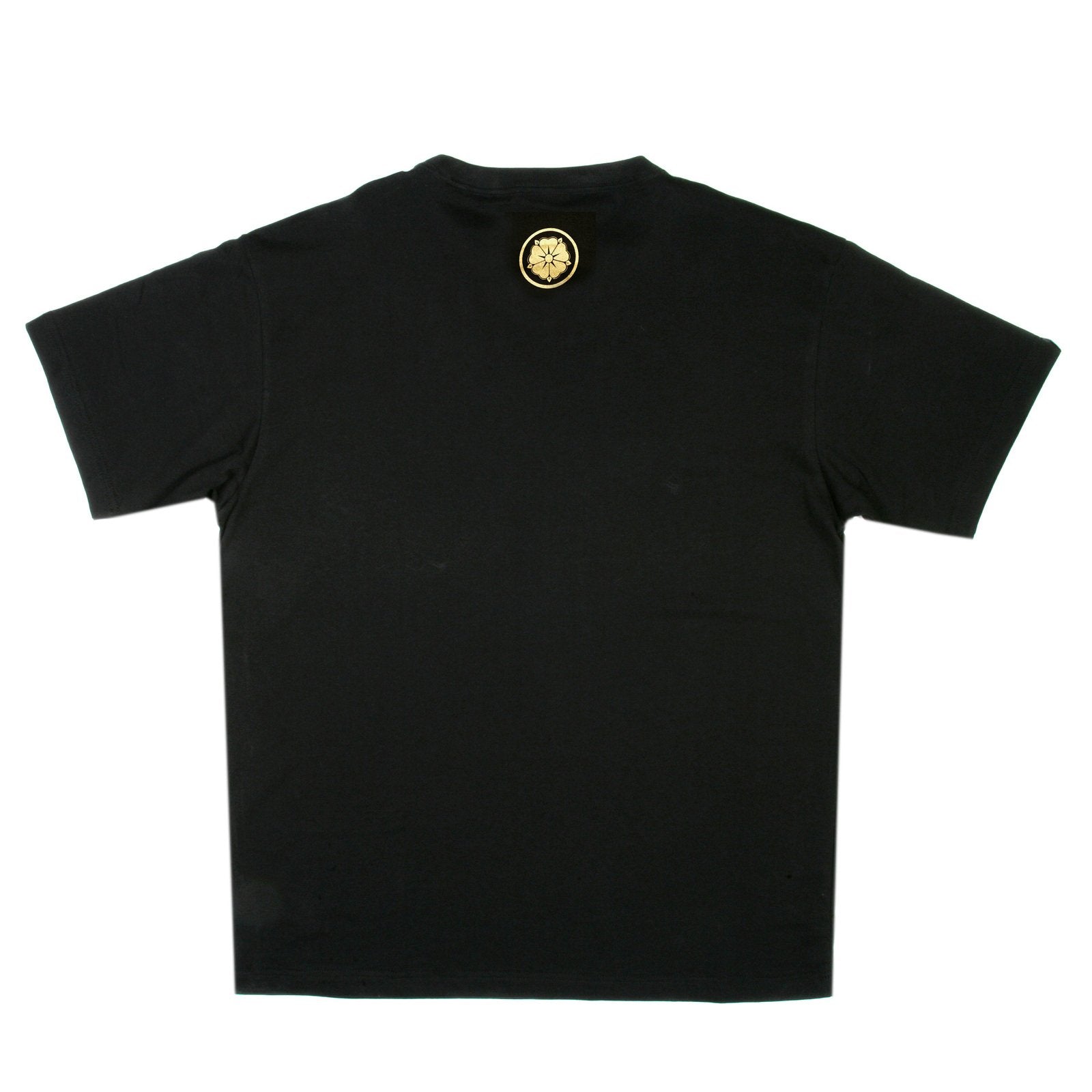 YOROPIKO REGULAR FIT BLACK CREW NECK PRINTED LOGO SHORT SLEEVE T-SHIRT YORO3483