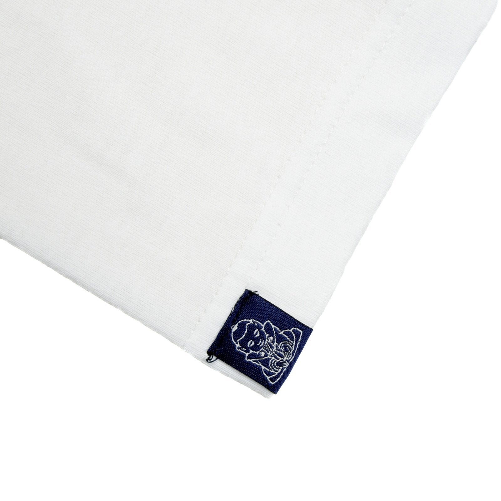 YOROPIKO REGULAR FIT WHITE CREW NECK PRINTED LOGO SHORT SLEEVE T-SHIRT YORO3485