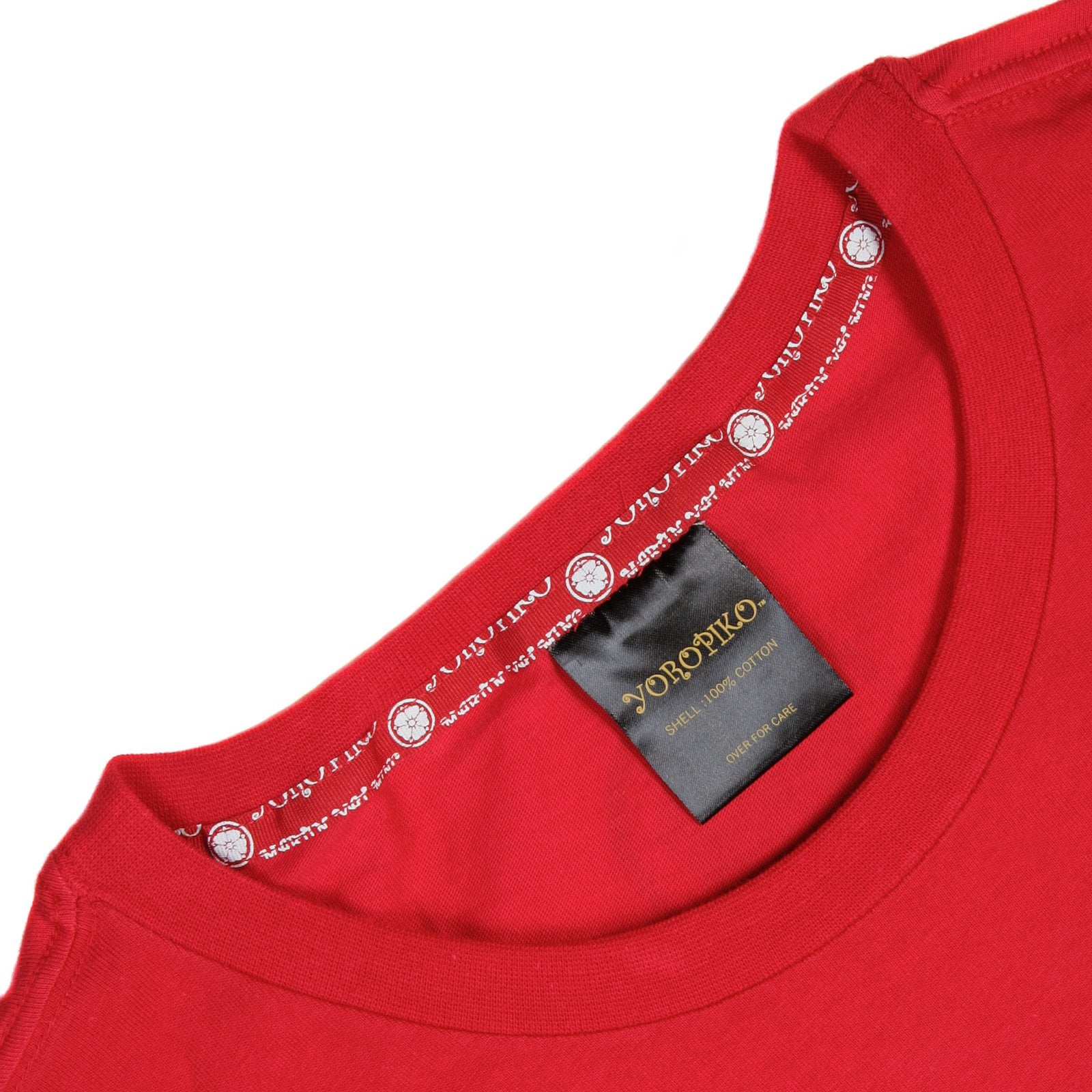 YOROPIKO KENNEX FUND REGULAR FIT PRINTED RED CREW NECK T-SHIRT YORO3506