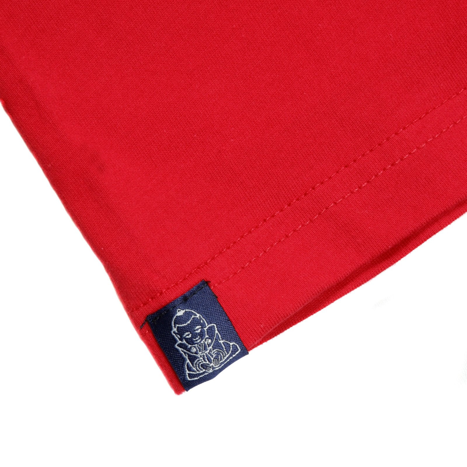 YOROPIKO KENNEX FUND REGULAR FIT PRINTED RED CREW NECK T-SHIRT YORO3506