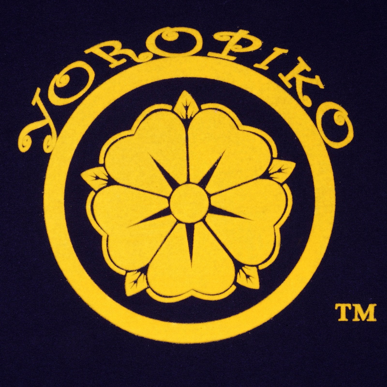 YOROPIKO BLACK MYM LOGO CREW NECK REGULAR FIT SHORT SLEEVE T-SHIRT YORO3518