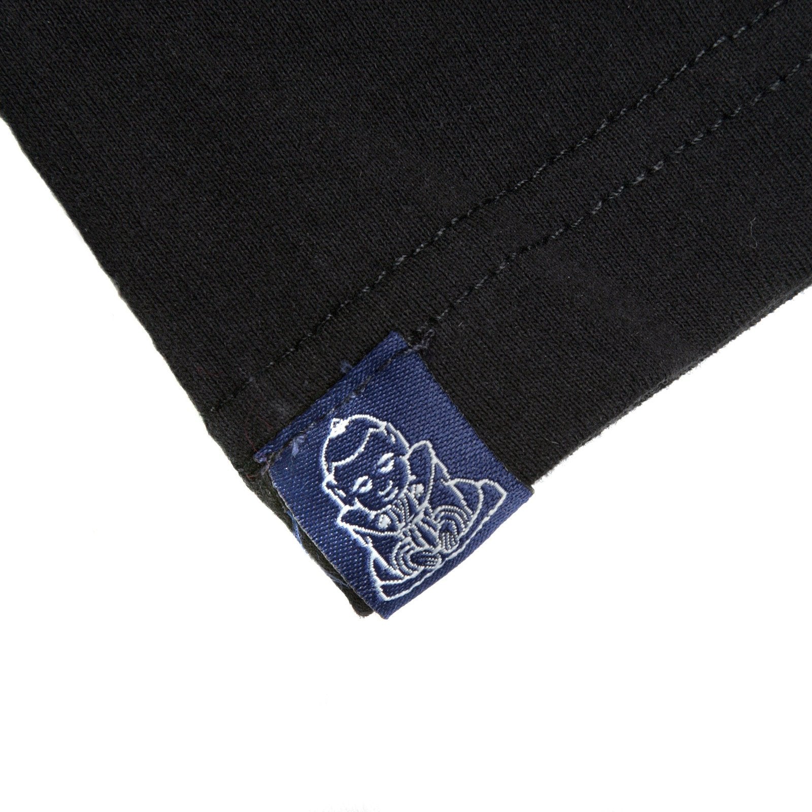 YOROPIKO BLACK MYM LOGO CREW NECK REGULAR FIT SHORT SLEEVE T-SHIRT YORO3518